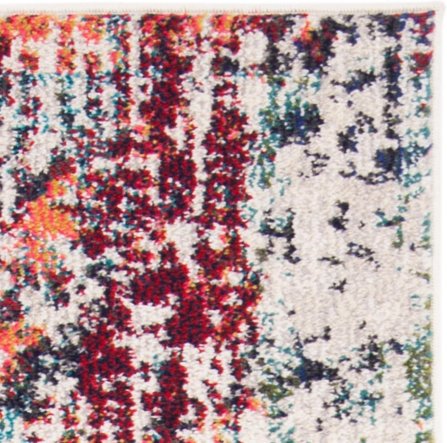 image:imageSAFAVIEH Area Rug 8x10 Madison Collection Large Blue amp Green Modern Abstract Design NonShedding amp Easy Cleaning Ideal for Living Room Bedroom Office Dining Space MAD469ABlueGreen