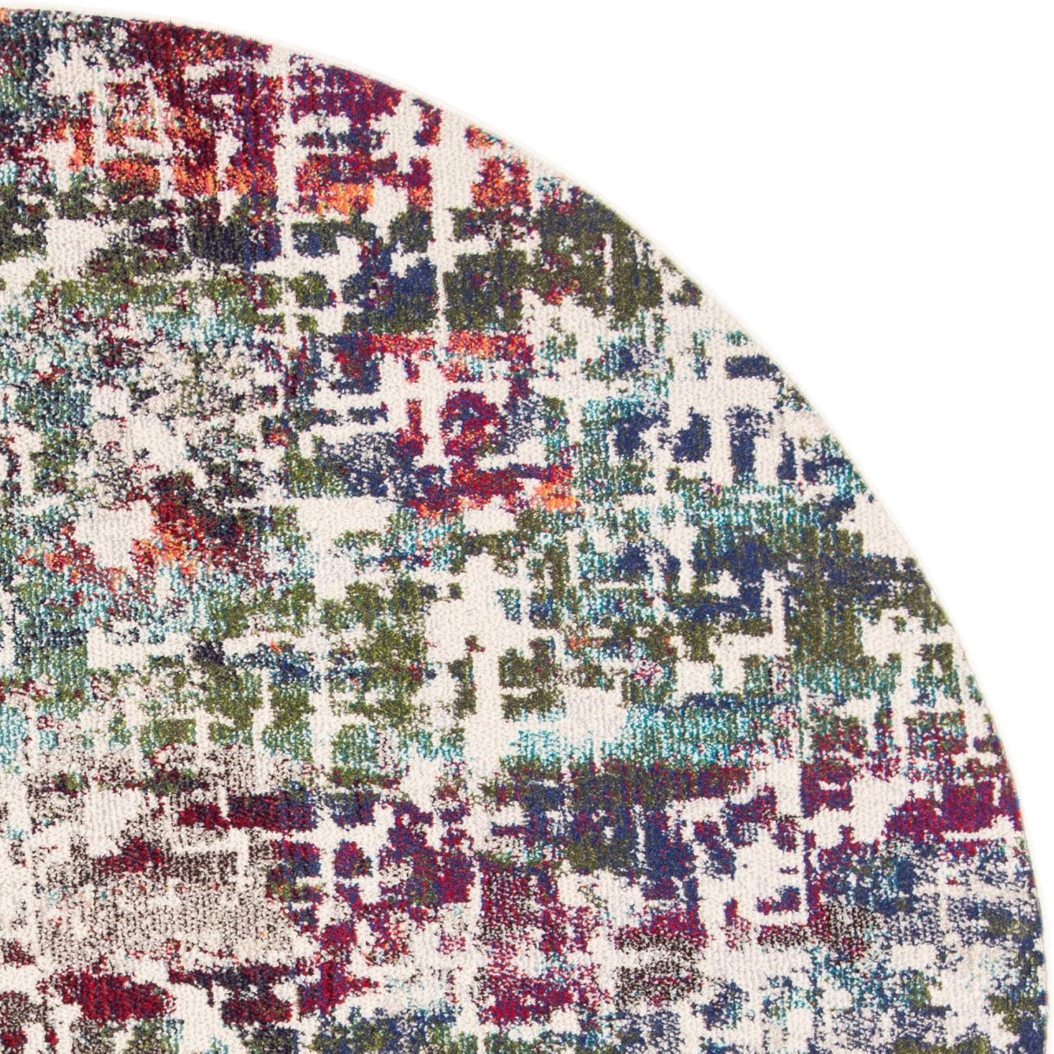 image:imageSAFAVIEH Area Rug 8x10 Madison Collection Large Blue amp Green Modern Abstract Design NonShedding amp Easy Cleaning Ideal for Living Room Bedroom Office Dining Space MAD469ABlueGreen