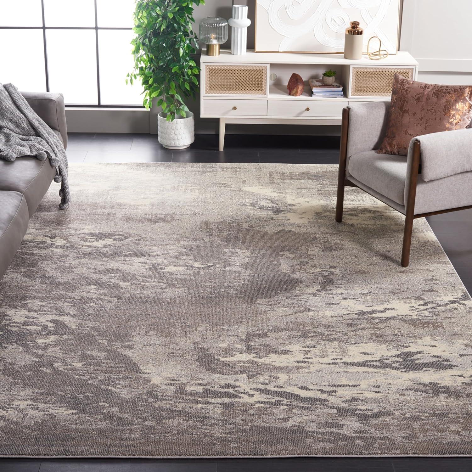 image:imageSAFAVIEH Area Rug 8x10 Madison Collection Large Blue amp Grey Modern Boho Abstract Design NonShedding amp Easy Cleaning Ideal for Living Room Bedroom Office Dining Space MAD440MBeigeGrey
