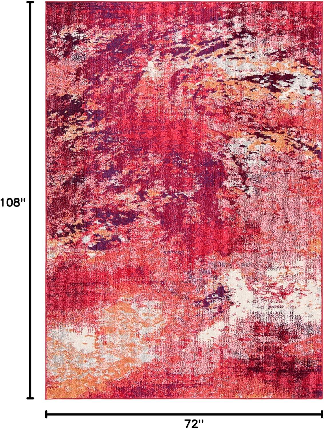 image:imageSAFAVIEH Area Rug 8x10 Madison Collection Large Blue amp Grey Modern Boho Abstract Design NonShedding amp Easy Cleaning Ideal for Living Room Bedroom Office Dining Space MAD440MRedIvory