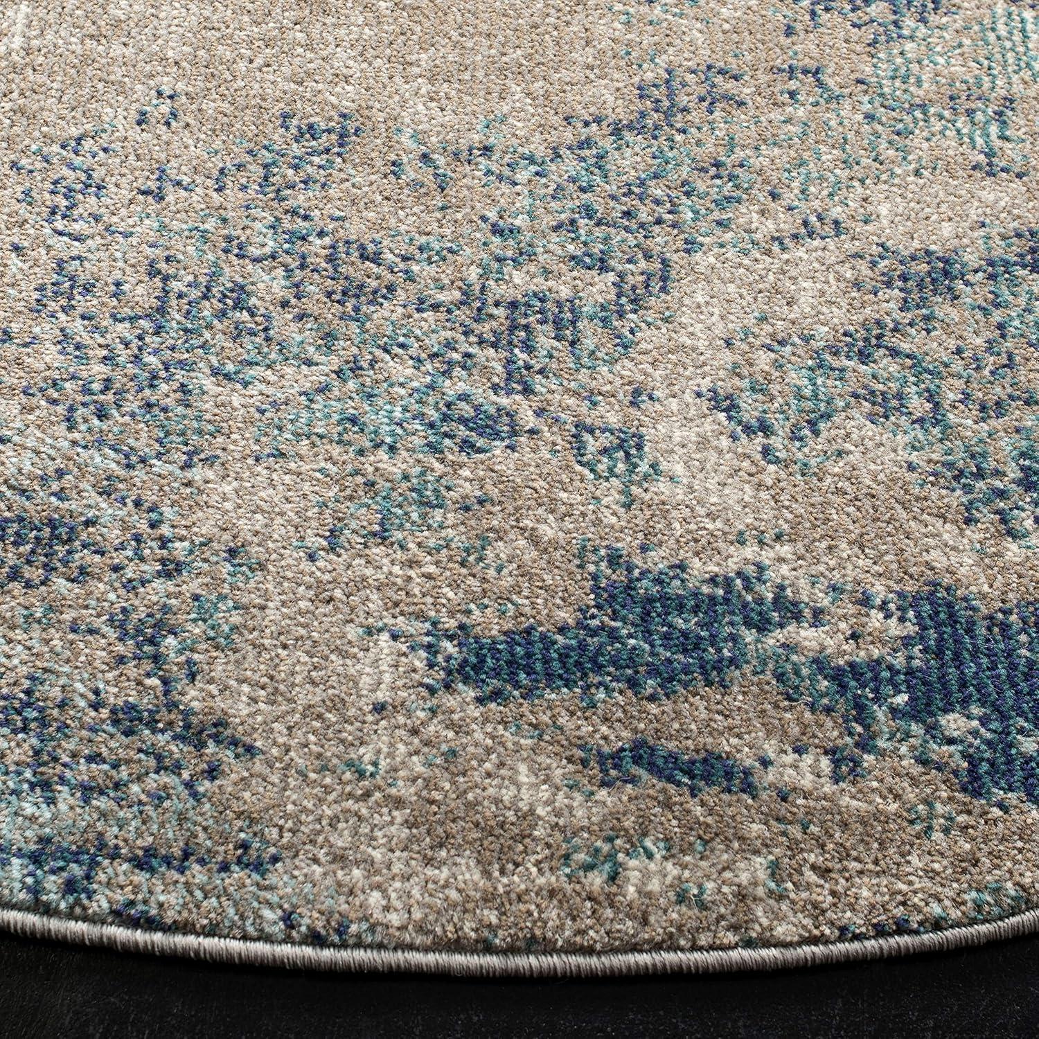 image:imageSAFAVIEH Area Rug 8x10 Madison Collection Large Blue amp Grey Modern Boho Abstract Design NonShedding amp Easy Cleaning Ideal for Living Room Bedroom Office Dining Space MAD440MBlueBeige