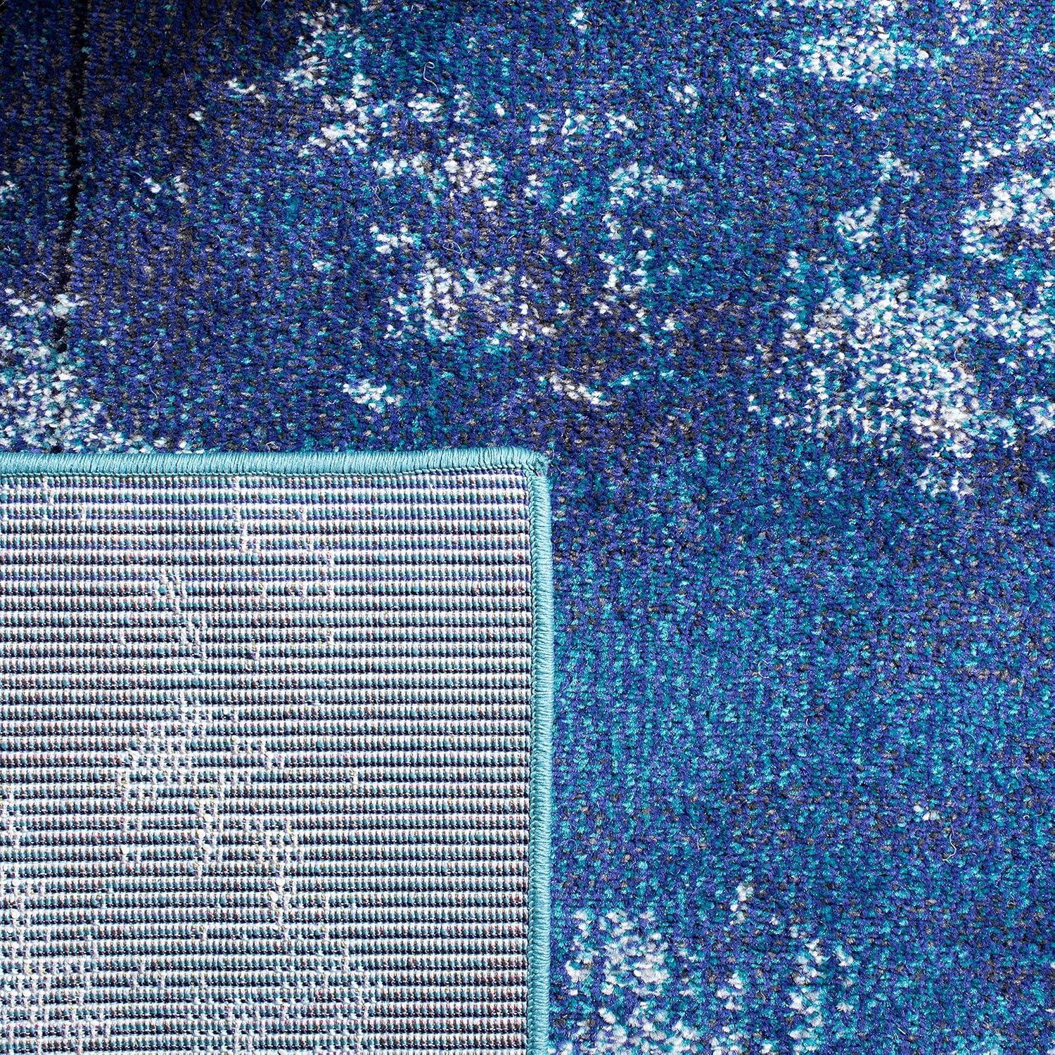 image:imageSAFAVIEH Area Rug 8x10 Madison Collection Large Blue amp Grey Modern Boho Abstract Design NonShedding amp Easy Cleaning Ideal for Living Room Bedroom Office Dining Space MAD440MNavyIvory