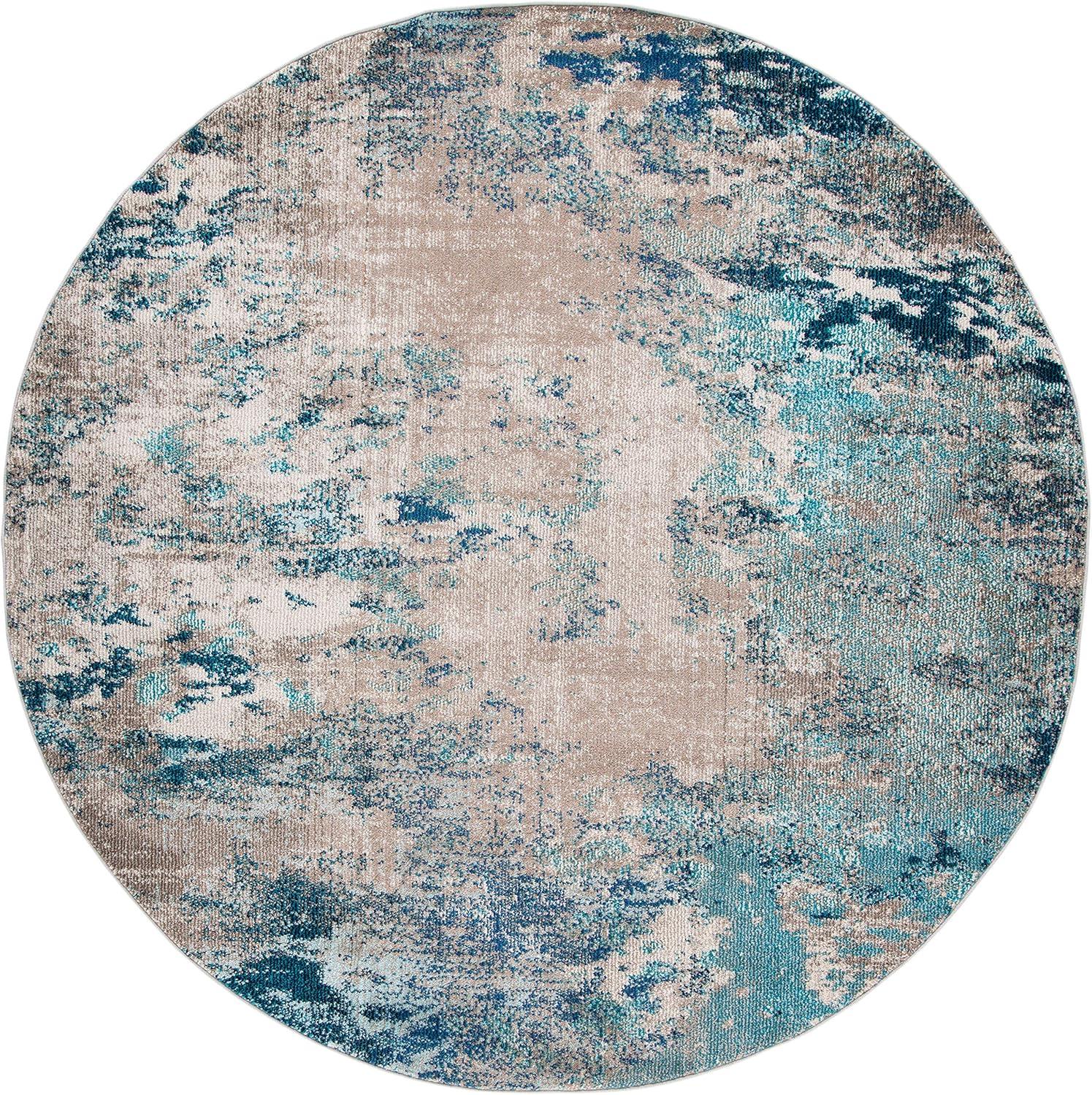 image:imageSAFAVIEH Area Rug 8x10 Madison Collection Large Blue amp Grey Modern Boho Abstract Design NonShedding amp Easy Cleaning Ideal for Living Room Bedroom Office Dining Space MAD440MBlueBeige