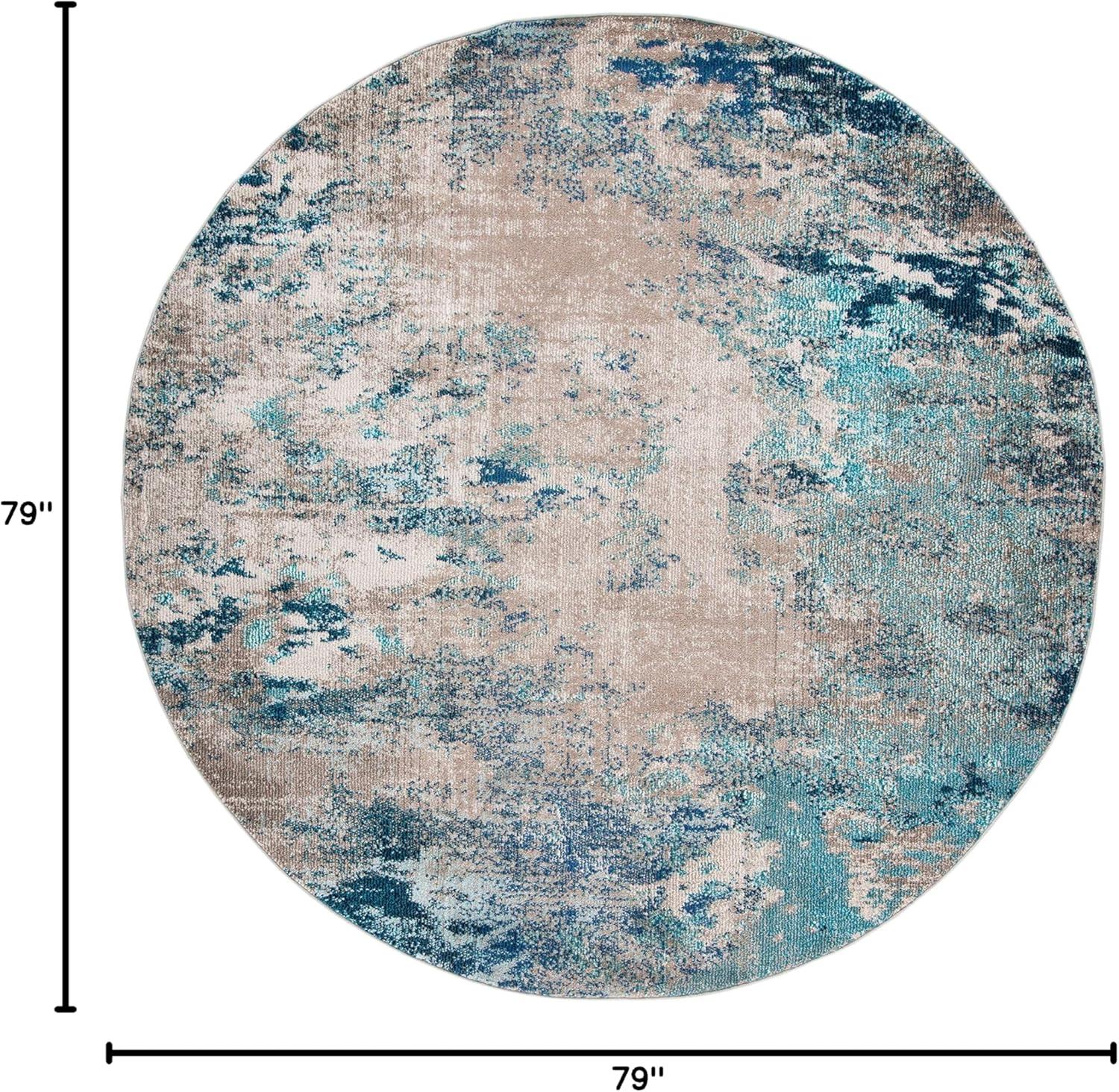 image:imageSAFAVIEH Area Rug 8x10 Madison Collection Large Blue amp Grey Modern Boho Abstract Design NonShedding amp Easy Cleaning Ideal for Living Room Bedroom Office Dining Space MAD440MBlueBeige
