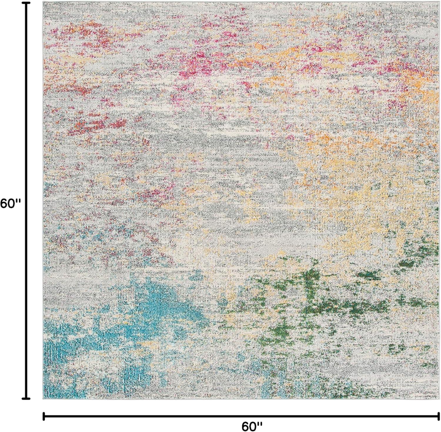 image:imageSAFAVIEH Area Rug 8x10 Madison Collection Large Blue amp Grey Modern Boho Abstract Design NonShedding amp Easy Cleaning Ideal for Living Room Bedroom Office Dining Space MAD440MGreyGold