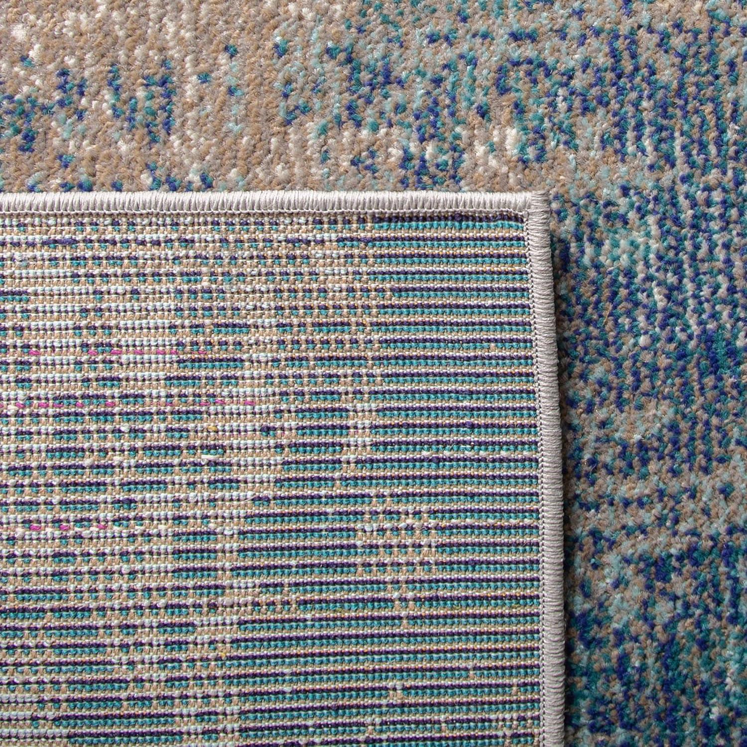image:imageSAFAVIEH Area Rug 8x10 Madison Collection Large Blue amp Grey Modern Boho Abstract Design NonShedding amp Easy Cleaning Ideal for Living Room Bedroom Office Dining Space MAD440MBlueBeige