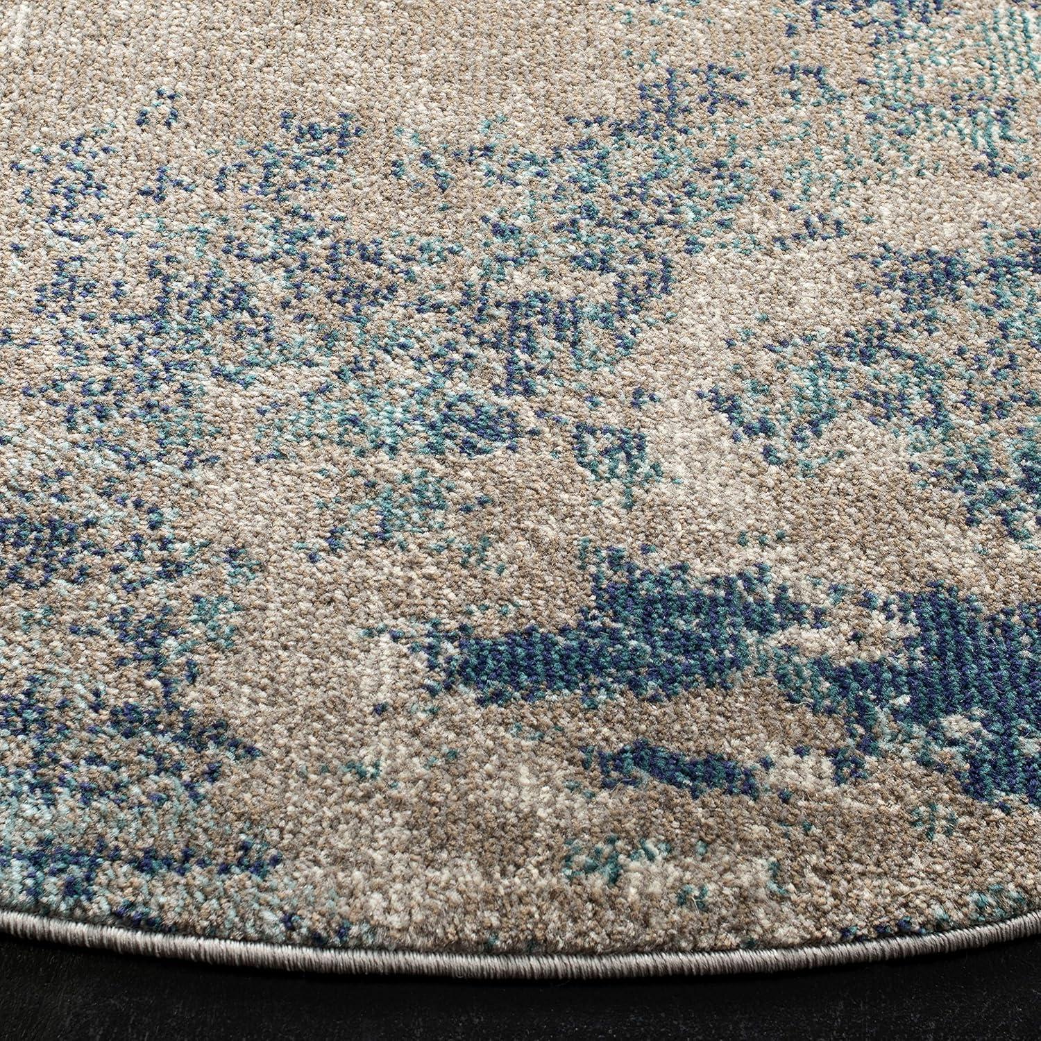 image:imageSAFAVIEH Area Rug 8x10 Madison Collection Large Blue amp Grey Modern Boho Abstract Design NonShedding amp Easy Cleaning Ideal for Living Room Bedroom Office Dining Space MAD440MBlueBeige