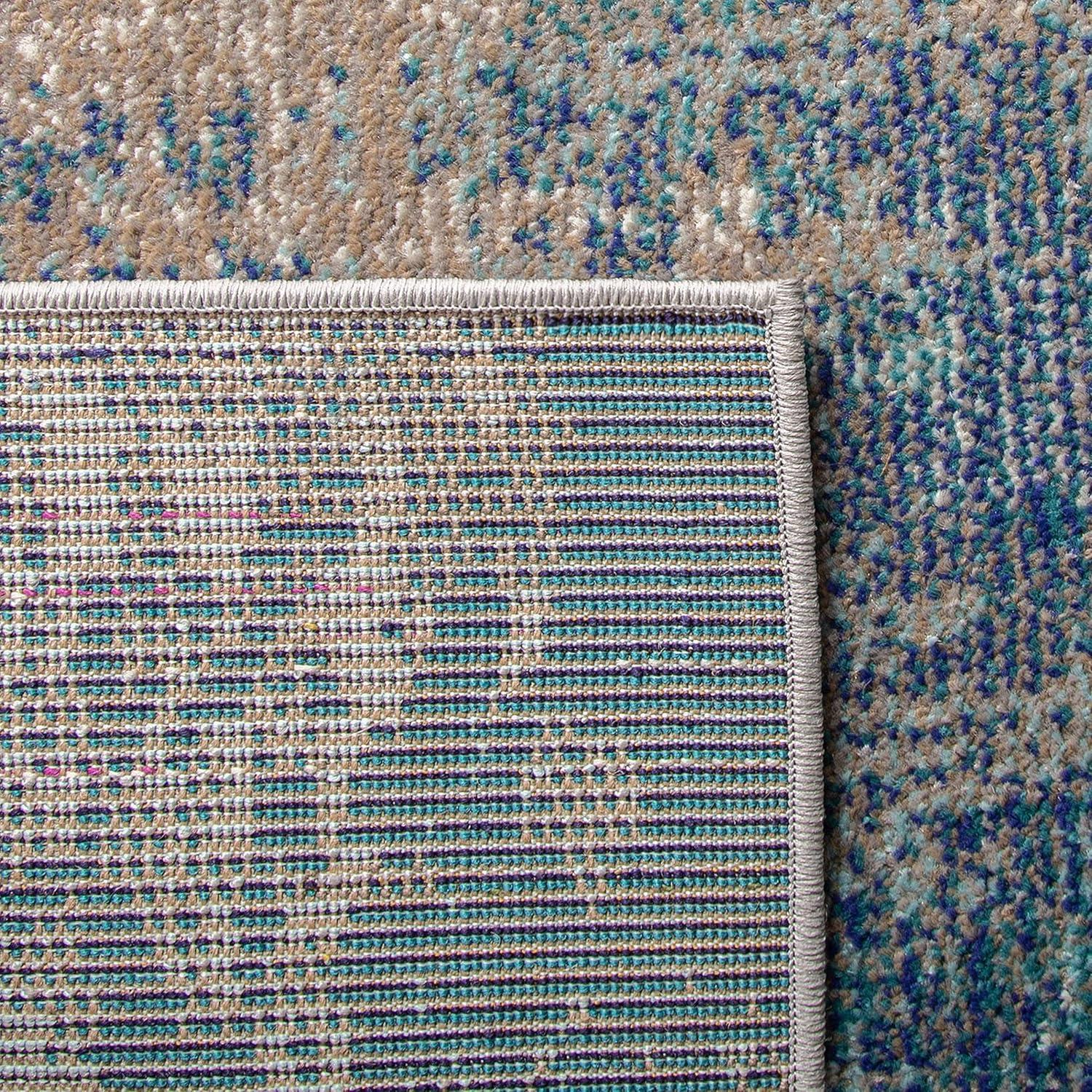 image:imageSAFAVIEH Area Rug 8x10 Madison Collection Large Blue amp Grey Modern Boho Abstract Design NonShedding amp Easy Cleaning Ideal for Living Room Bedroom Office Dining Space MAD440MBlueBeige