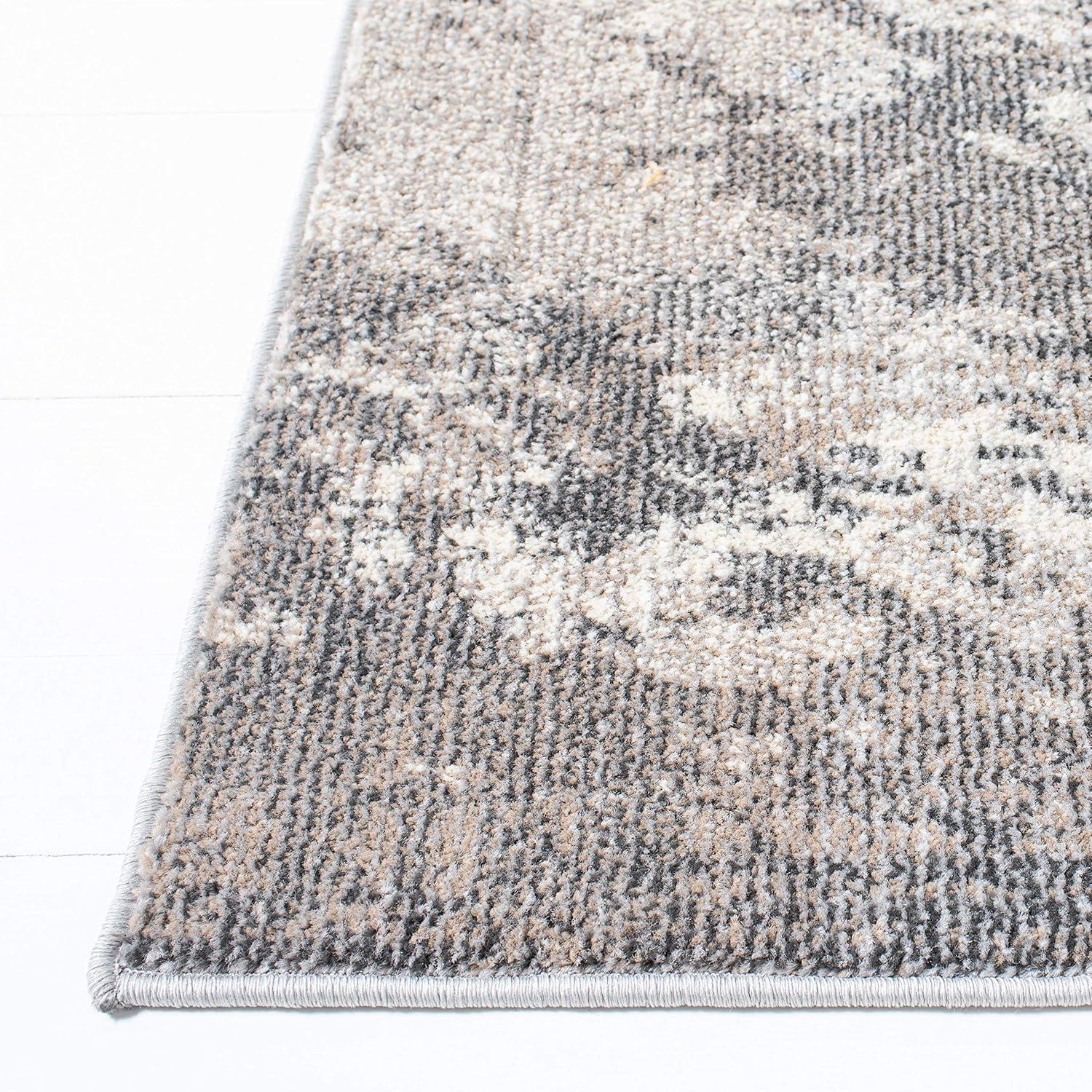 image:imageSAFAVIEH Area Rug 8x10 Madison Collection Large Blue amp Grey Modern Boho Abstract Design NonShedding amp Easy Cleaning Ideal for Living Room Bedroom Office Dining Space MAD440MBeigeGrey