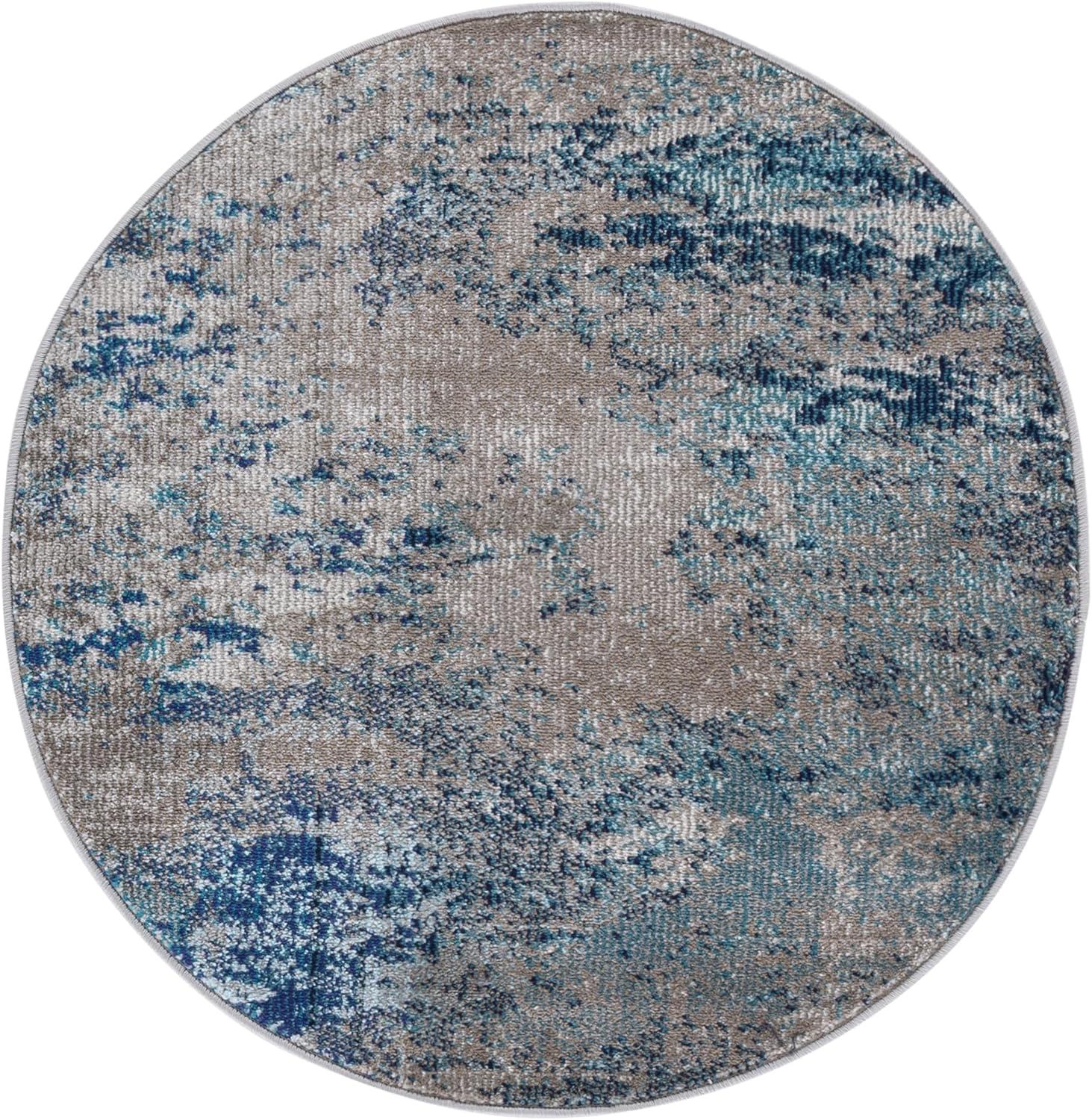 image:imageSAFAVIEH Area Rug 8x10 Madison Collection Large Blue amp Grey Modern Boho Abstract Design NonShedding amp Easy Cleaning Ideal for Living Room Bedroom Office Dining Space MAD440MBlueBeige