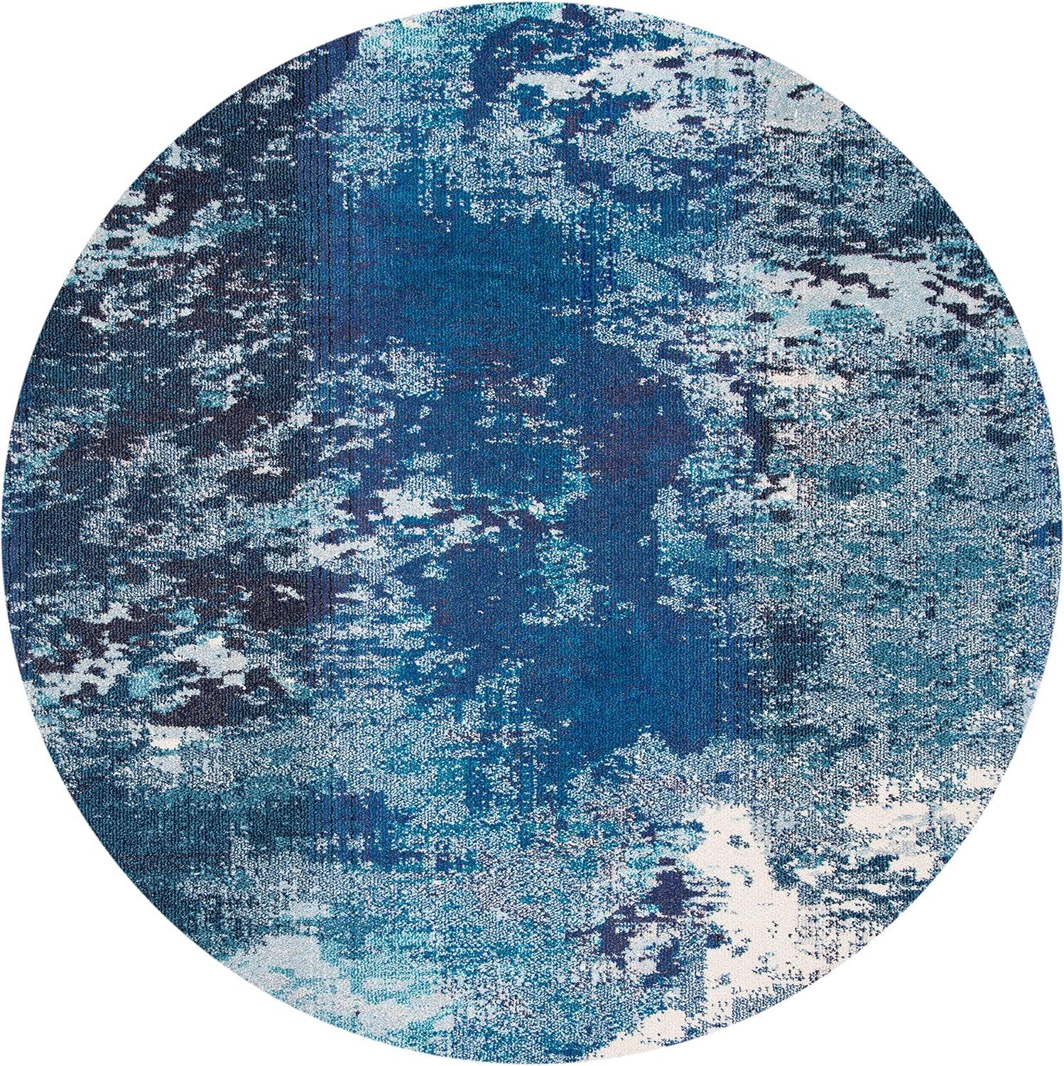 image:imageSAFAVIEH Area Rug 8x10 Madison Collection Large Blue amp Grey Modern Boho Abstract Design NonShedding amp Easy Cleaning Ideal for Living Room Bedroom Office Dining Space MAD440MNavyIvory