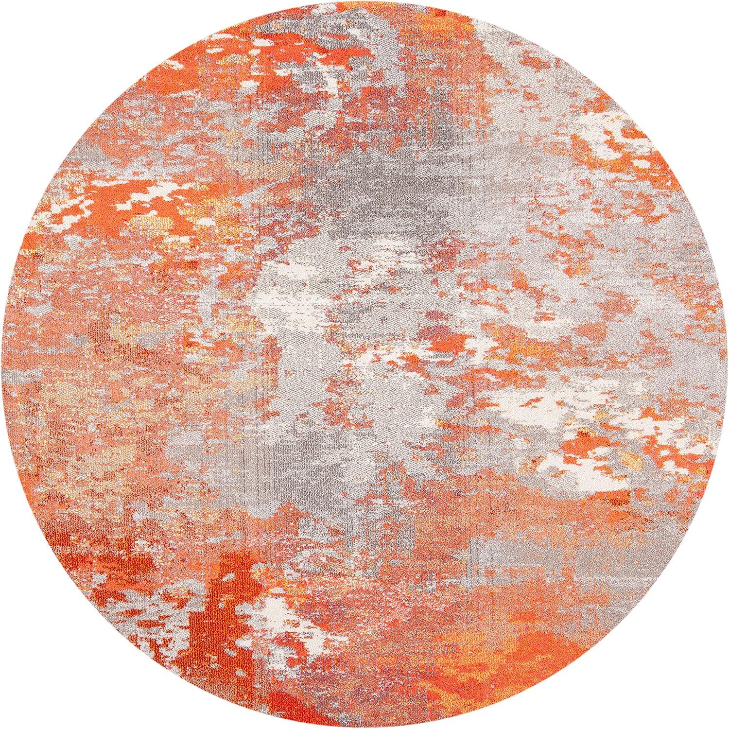image:imageSAFAVIEH Area Rug 8x10 Madison Collection Large Blue amp Grey Modern Boho Abstract Design NonShedding amp Easy Cleaning Ideal for Living Room Bedroom Office Dining Space MAD440MGreyOrange