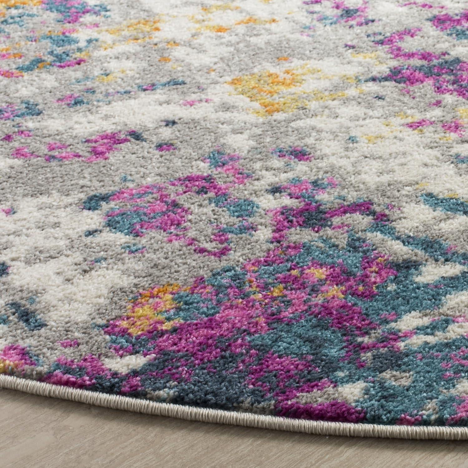 image:imageSAFAVIEH Area Rug 8x10 Madison Collection Large Ivory amp Blue Modern Boho Abstract Design NonShedding amp Easy Cleaning Ideal for Living Room Bedroom Office Dining Space MAD143BIvoryBlue