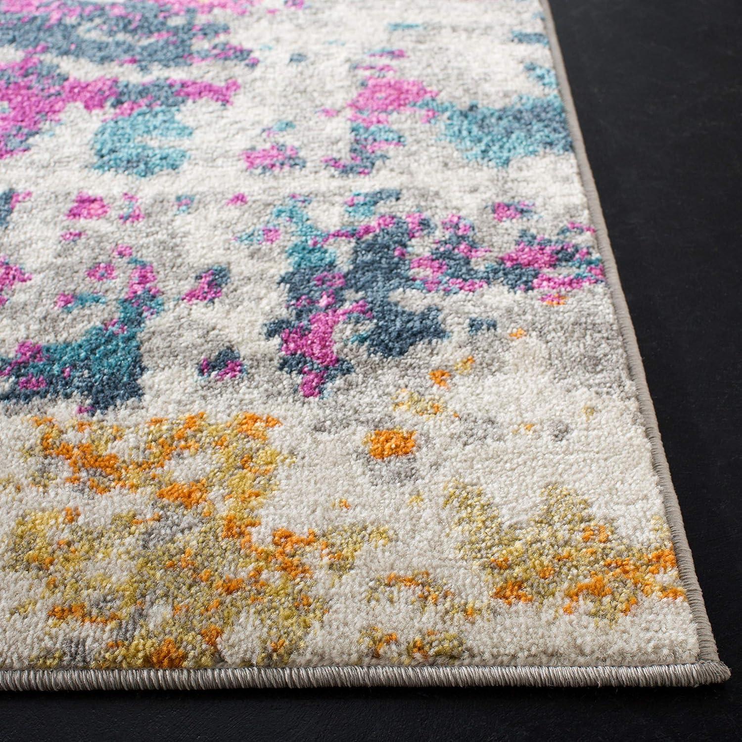 image:imageSAFAVIEH Area Rug 8x10 Madison Collection Large Ivory amp Blue Modern Boho Abstract Design NonShedding amp Easy Cleaning Ideal for Living Room Bedroom Office Dining Space MAD143BIvoryBlue