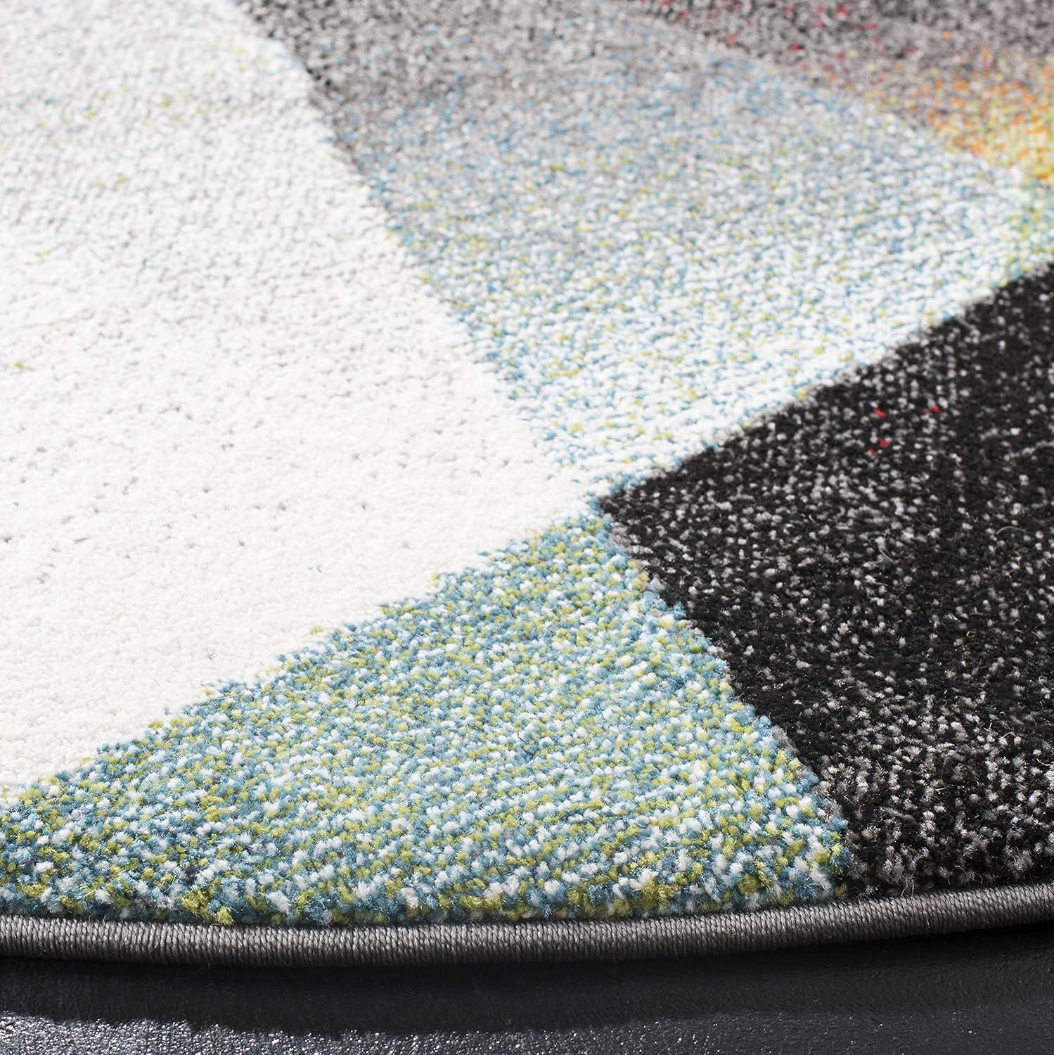 image:imageSAFAVIEH Area Rug 8x10 Porcello Collection Large Grey amp Multi Modern Abstract Design NonShedding amp Easy Cleaning Ideal for Living Room Bedroom Office Dining Space PRL6939BGreyMulti