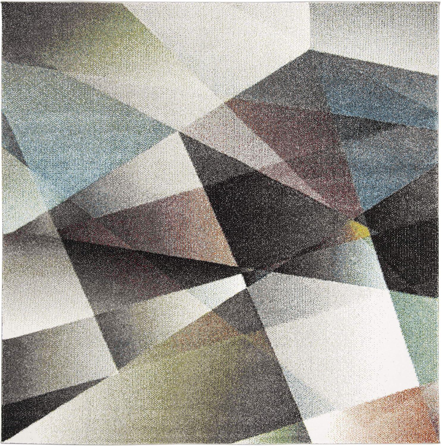 image:imageSAFAVIEH Area Rug 8x10 Porcello Collection Large Grey amp Multi Modern Abstract Design NonShedding amp Easy Cleaning Ideal for Living Room Bedroom Office Dining Space PRL6939BGreyMulti