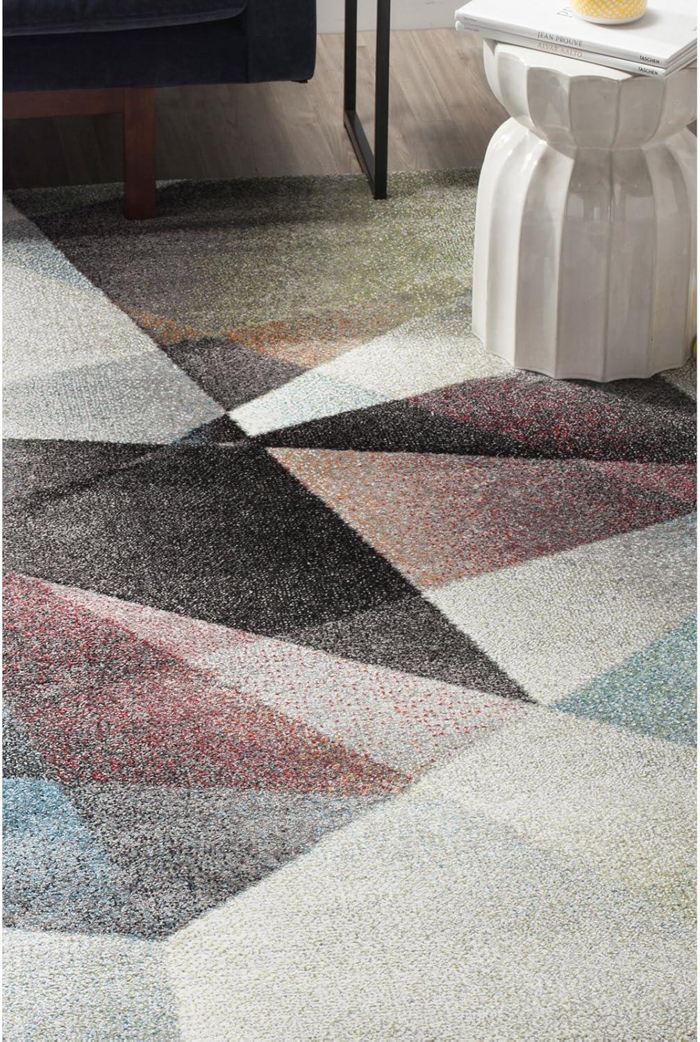 image:imageSAFAVIEH Area Rug 8x10 Porcello Collection Large Grey amp Multi Modern Abstract Design NonShedding amp Easy Cleaning Ideal for Living Room Bedroom Office Dining Space PRL6939BGreyMulti