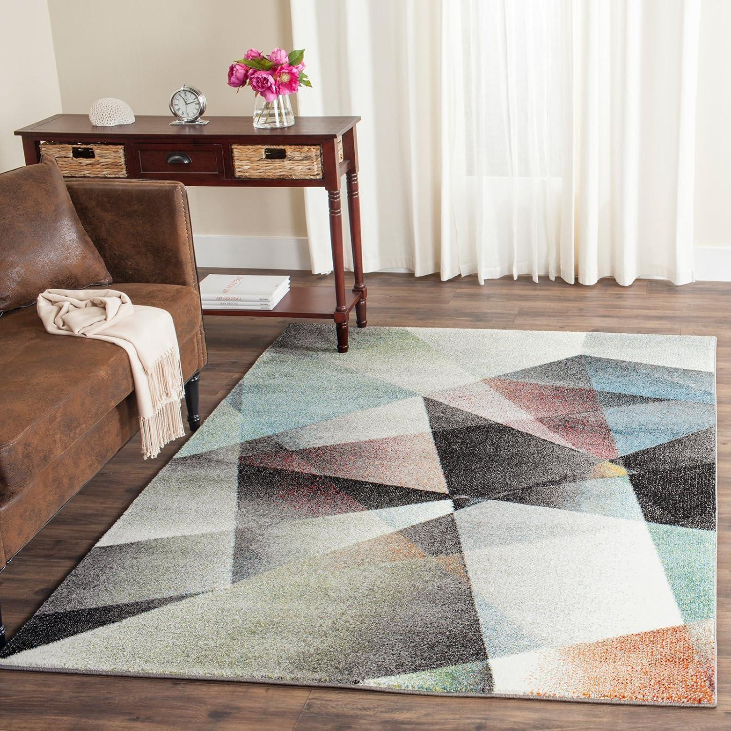 image:imageSAFAVIEH Area Rug 8x10 Porcello Collection Large Grey amp Multi Modern Abstract Design NonShedding amp Easy Cleaning Ideal for Living Room Bedroom Office Dining Space PRL6939BGreyMulti