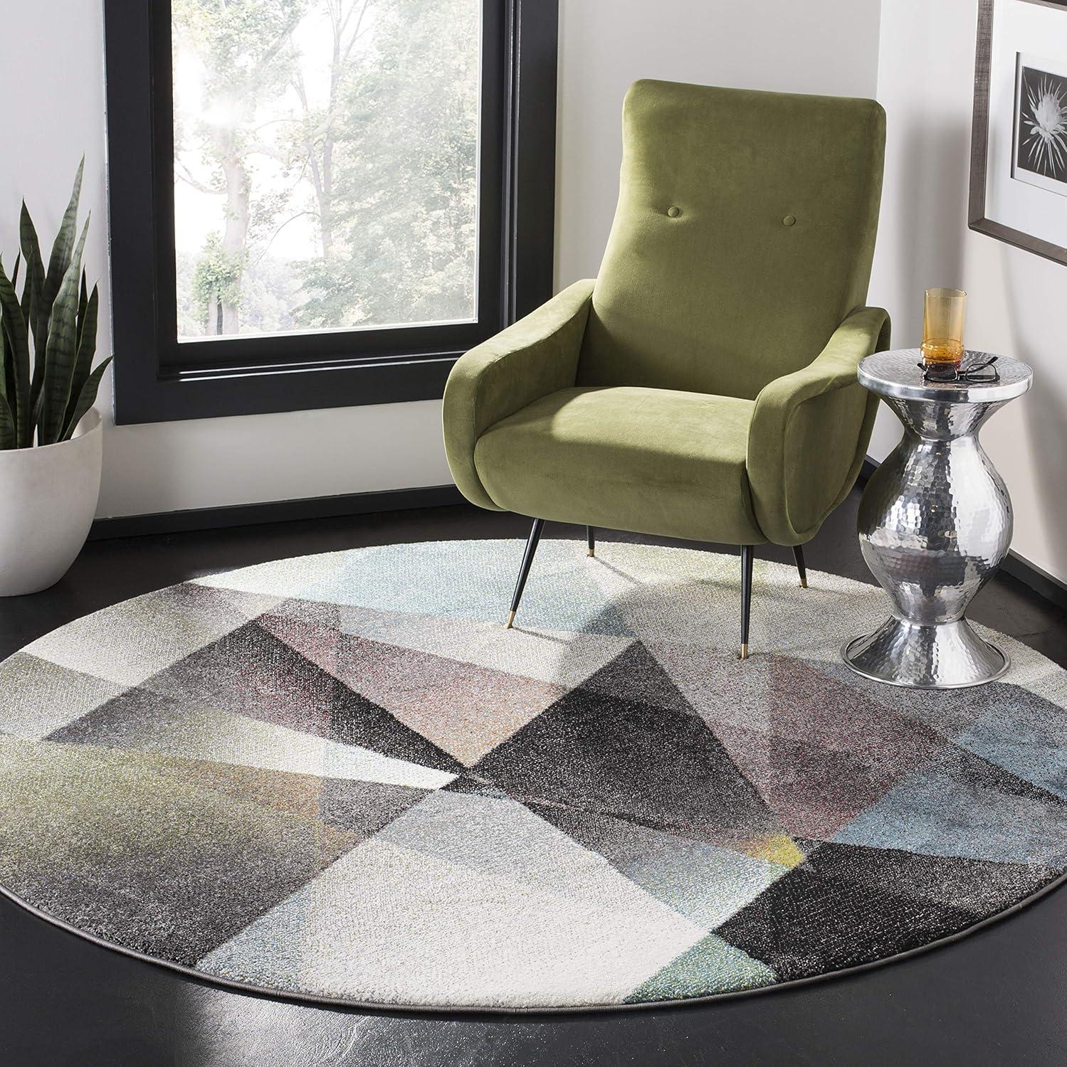image:imageSAFAVIEH Area Rug 8x10 Porcello Collection Large Grey amp Multi Modern Abstract Design NonShedding amp Easy Cleaning Ideal for Living Room Bedroom Office Dining Space PRL6939BGreyMulti