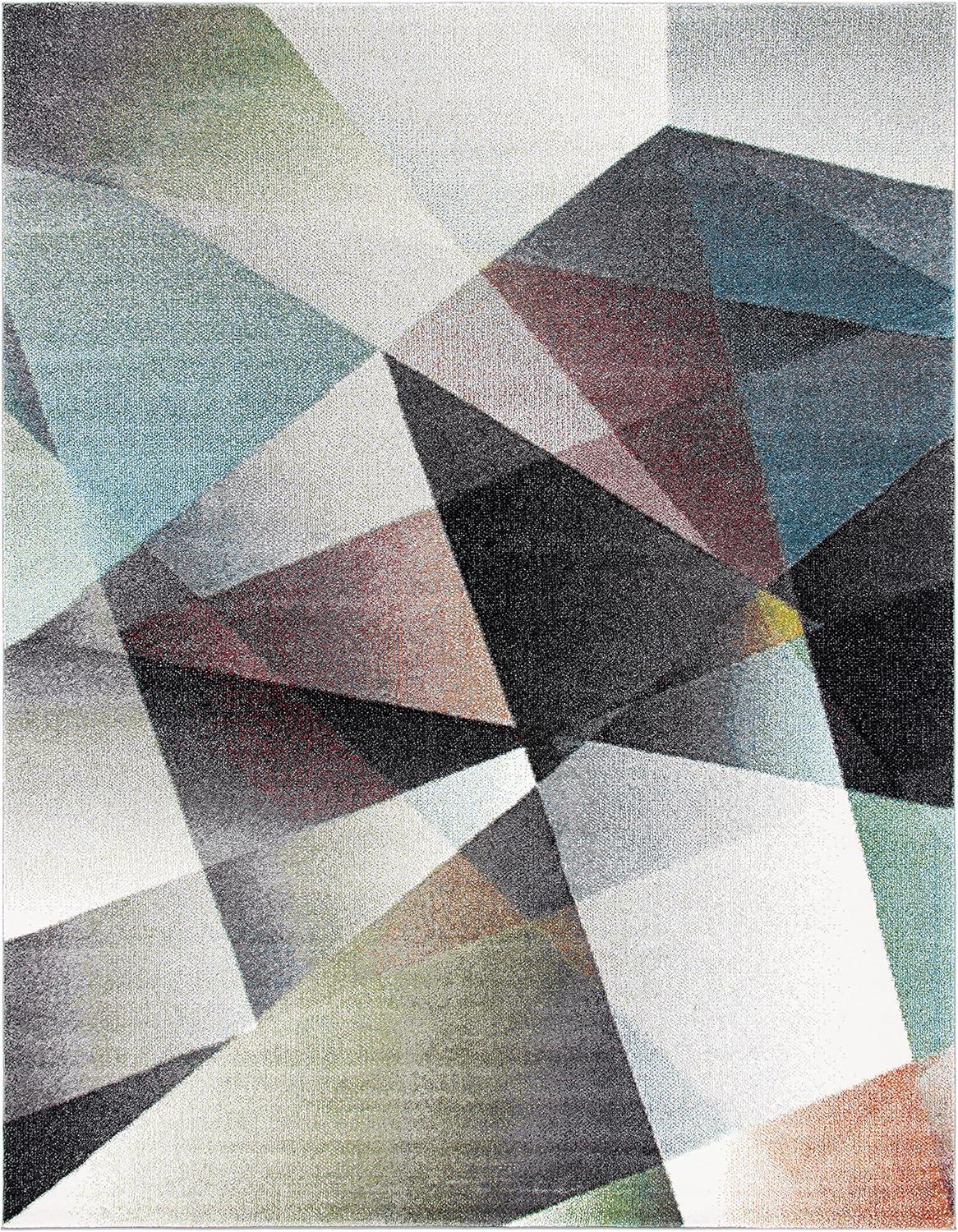 image:imageSAFAVIEH Area Rug 8x10 Porcello Collection Large Grey amp Multi Modern Abstract Design NonShedding amp Easy Cleaning Ideal for Living Room Bedroom Office Dining Space PRL6939BGreyMulti
