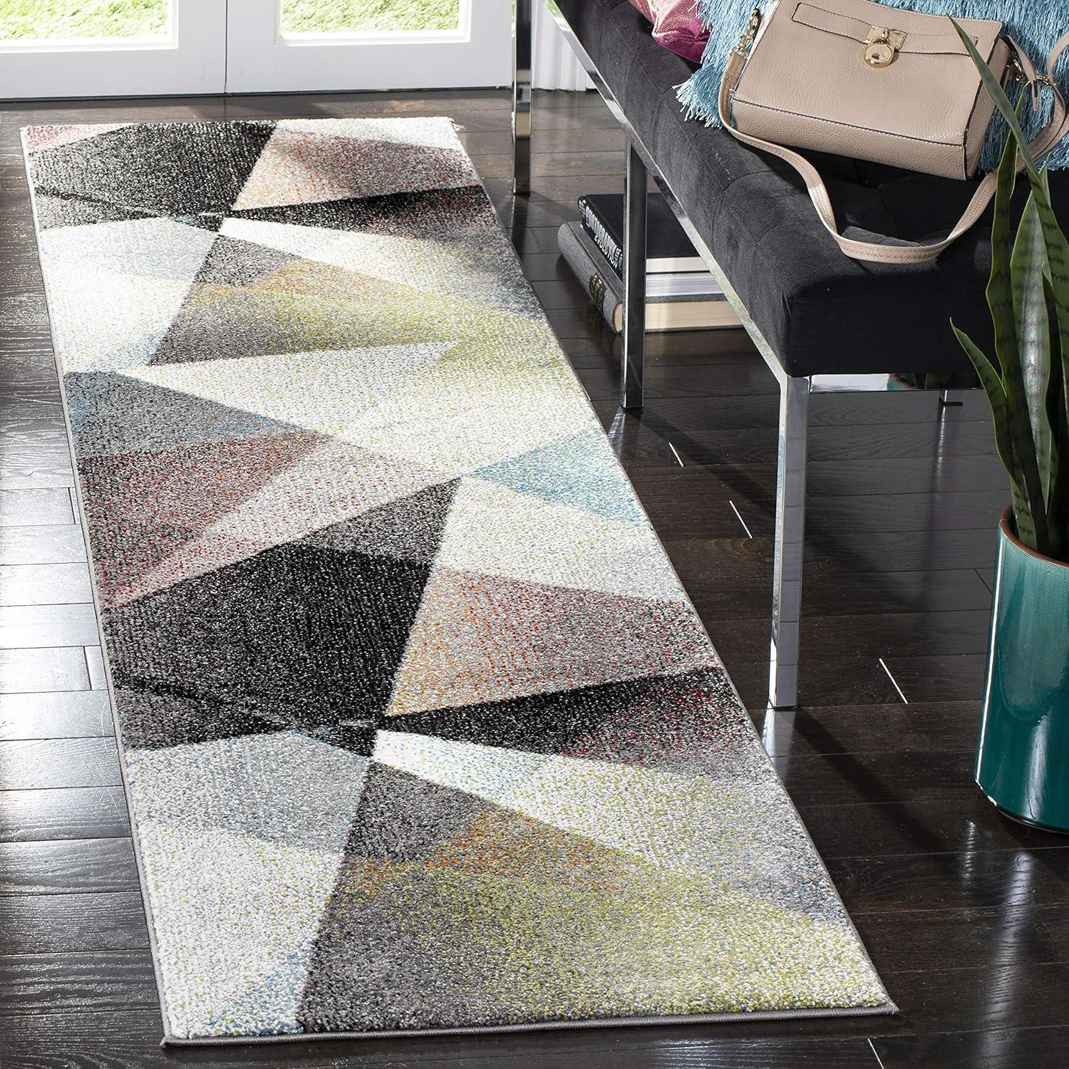 image:imageSAFAVIEH Area Rug 8x10 Porcello Collection Large Grey amp Multi Modern Abstract Design NonShedding amp Easy Cleaning Ideal for Living Room Bedroom Office Dining Space PRL6939BGreyMulti