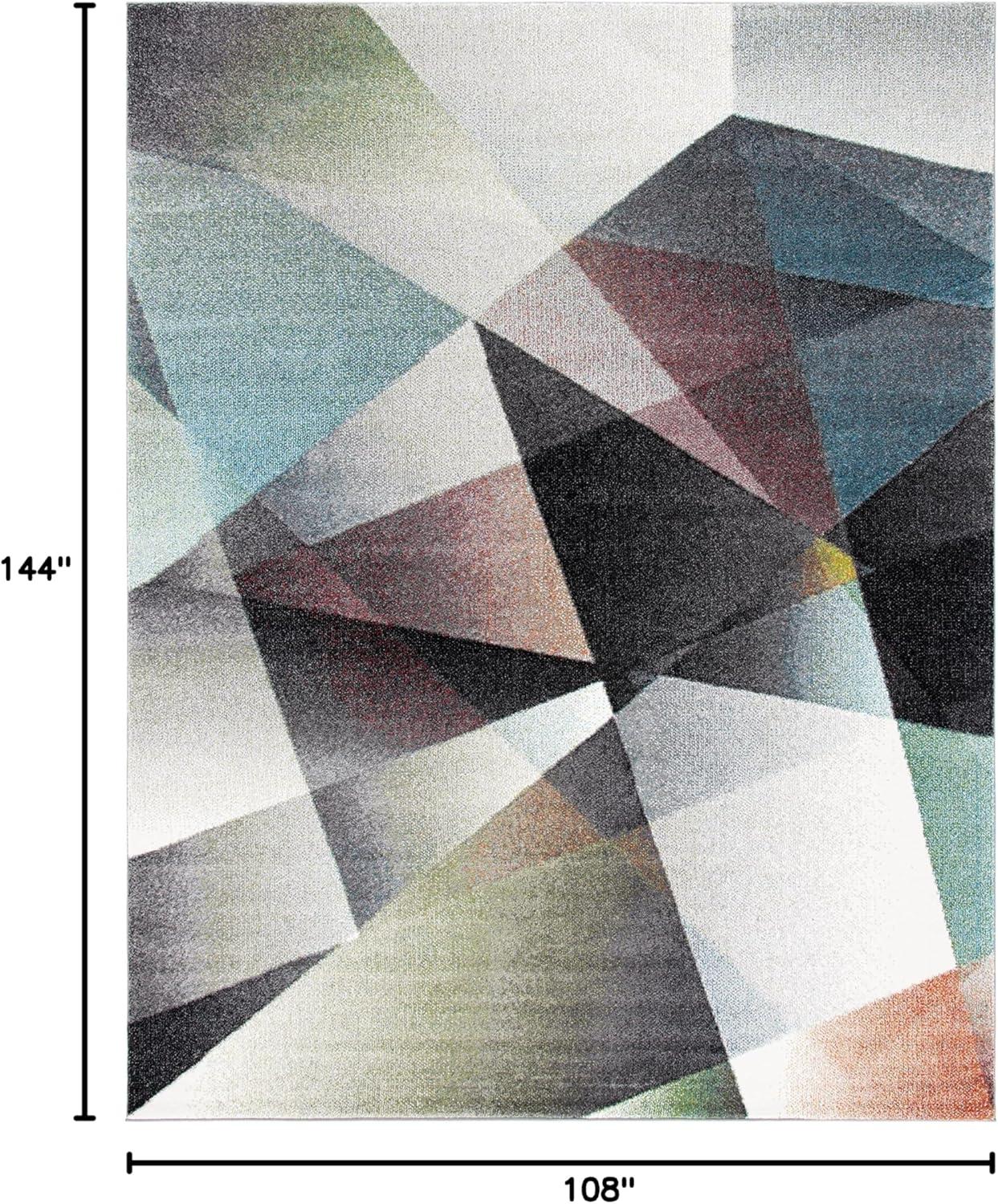 image:imageSAFAVIEH Area Rug 8x10 Porcello Collection Large Grey amp Multi Modern Abstract Design NonShedding amp Easy Cleaning Ideal for Living Room Bedroom Office Dining Space PRL6939BGreyMulti