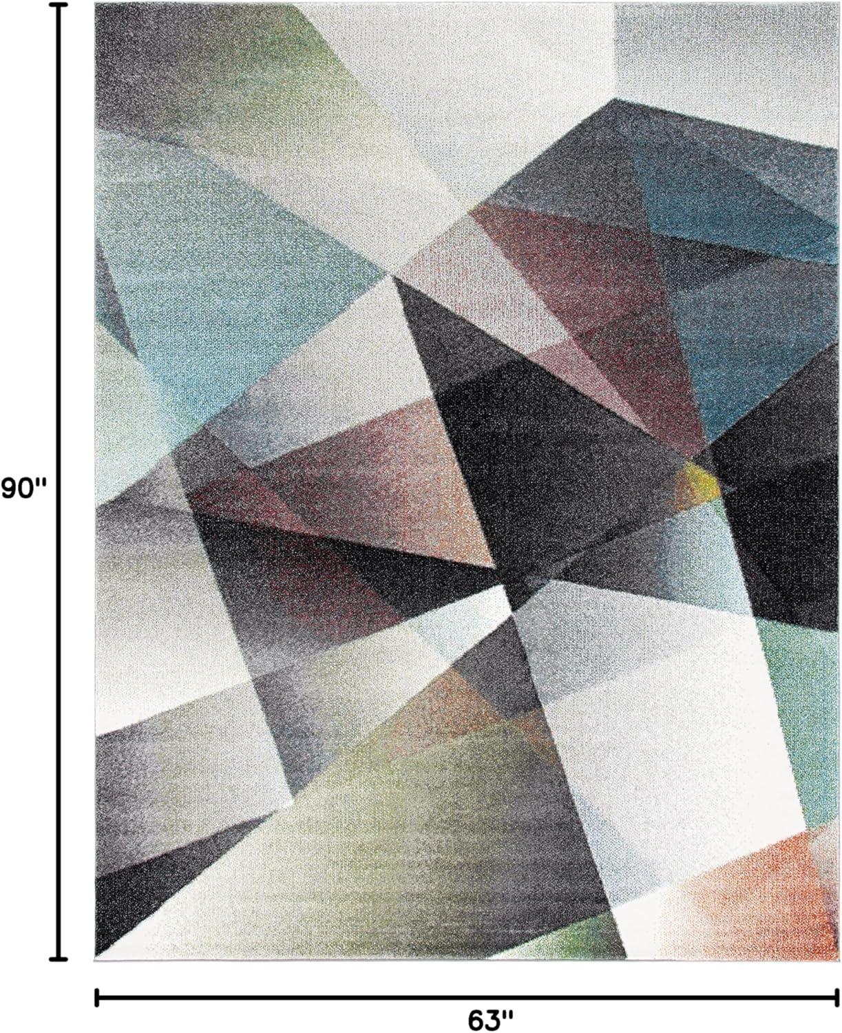 image:imageSAFAVIEH Area Rug 8x10 Porcello Collection Large Grey amp Multi Modern Abstract Design NonShedding amp Easy Cleaning Ideal for Living Room Bedroom Office Dining Space PRL6939BGreyMulti