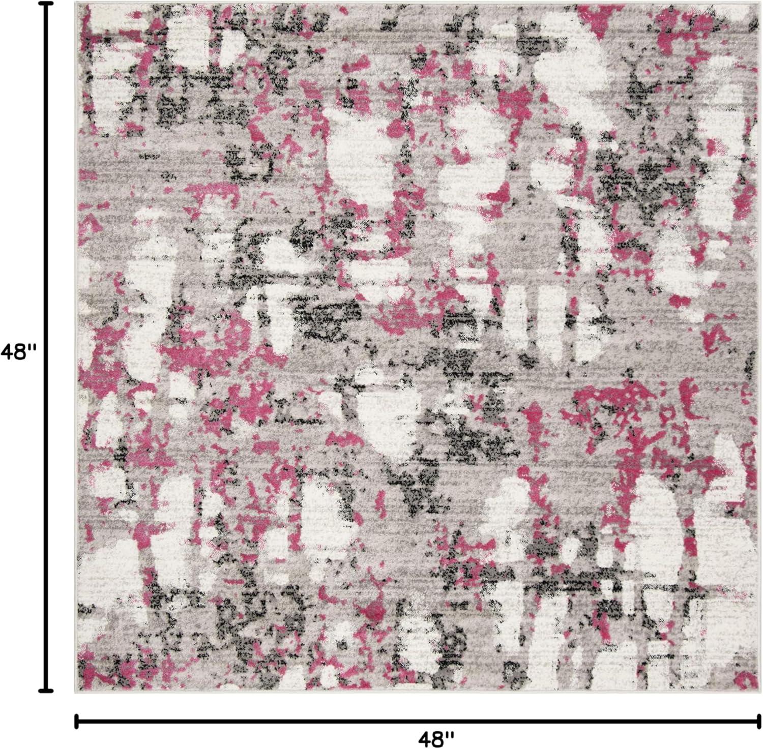 image:imageSAFAVIEH Area Rug 8x10 Skyler Collection Large Grey amp Purple Modern Abstract Design NonShedding amp Easy Cleaning Ideal for Living Room Bedroom Office Dining Space SKY193RGreyPink