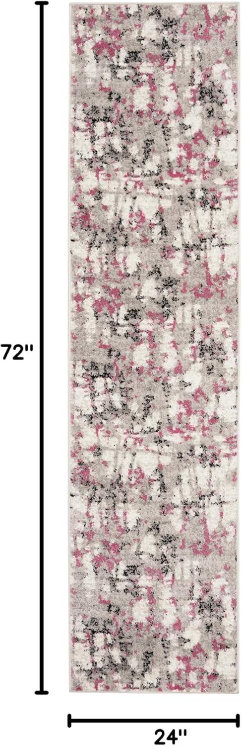 image:imageSAFAVIEH Area Rug 8x10 Skyler Collection Large Grey amp Purple Modern Abstract Design NonShedding amp Easy Cleaning Ideal for Living Room Bedroom Office Dining Space SKY193RGreyPink
