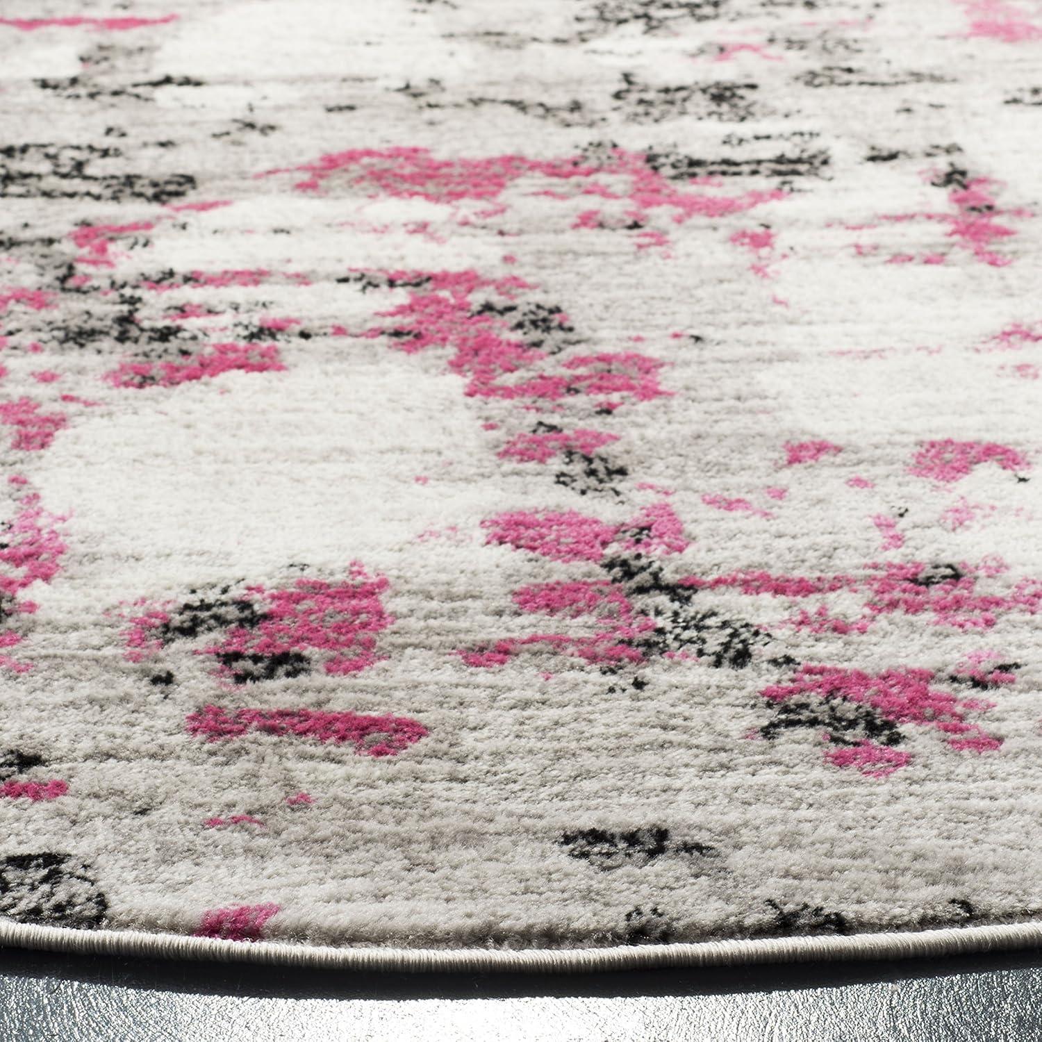 image:imageSAFAVIEH Area Rug 8x10 Skyler Collection Large Grey amp Purple Modern Abstract Design NonShedding amp Easy Cleaning Ideal for Living Room Bedroom Office Dining Space SKY193RGreyPink