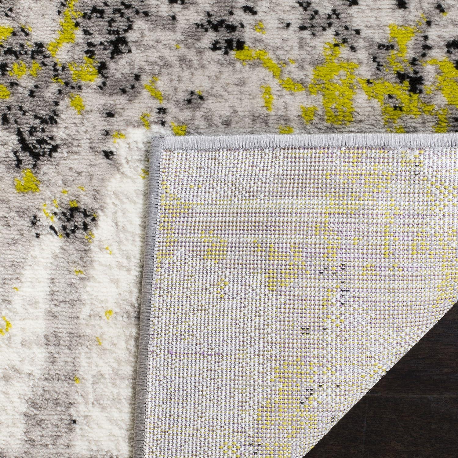 image:imageSAFAVIEH Area Rug 8x10 Skyler Collection Large Grey amp Purple Modern Abstract Design NonShedding amp Easy Cleaning Ideal for Living Room Bedroom Office Dining Space SKY193RGreyGreen