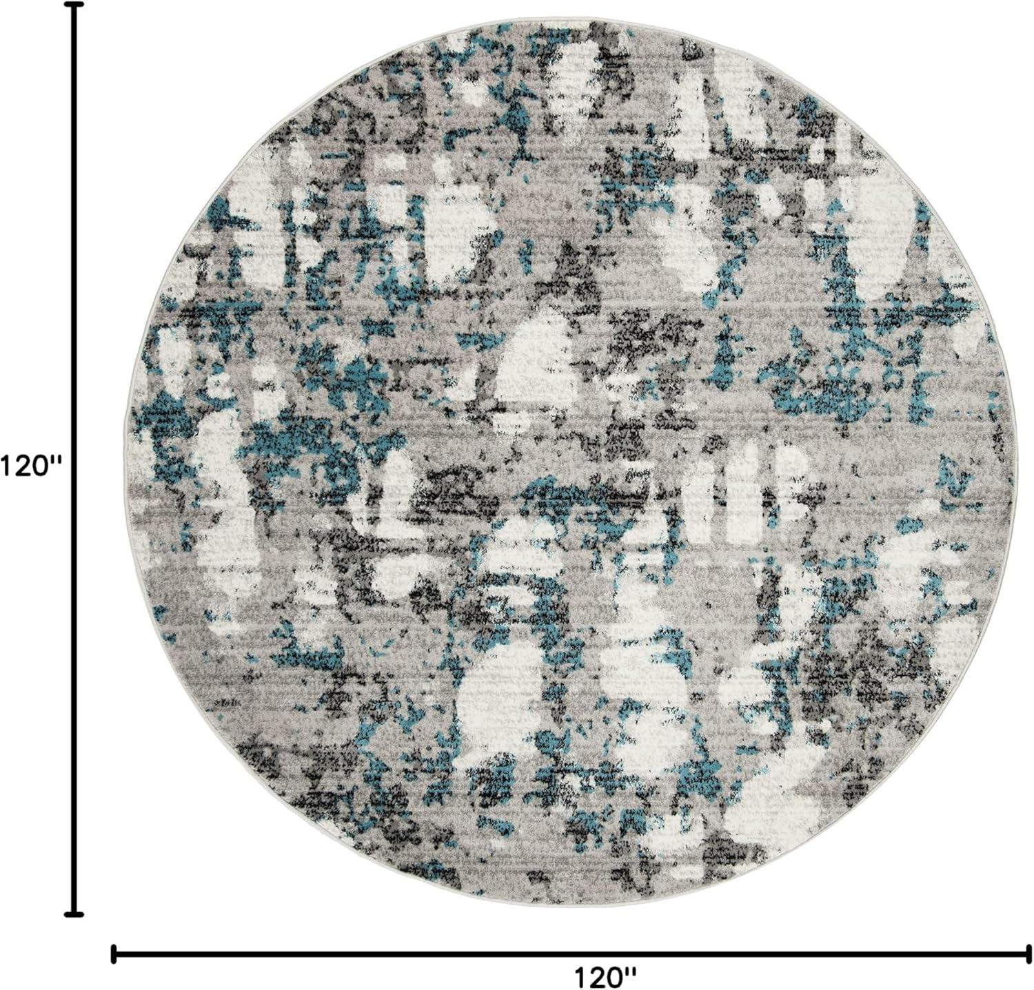 image:imageSAFAVIEH Area Rug 8x10 Skyler Collection Large Grey amp Purple Modern Abstract Design NonShedding amp Easy Cleaning Ideal for Living Room Bedroom Office Dining Space SKY193RGreyBlue