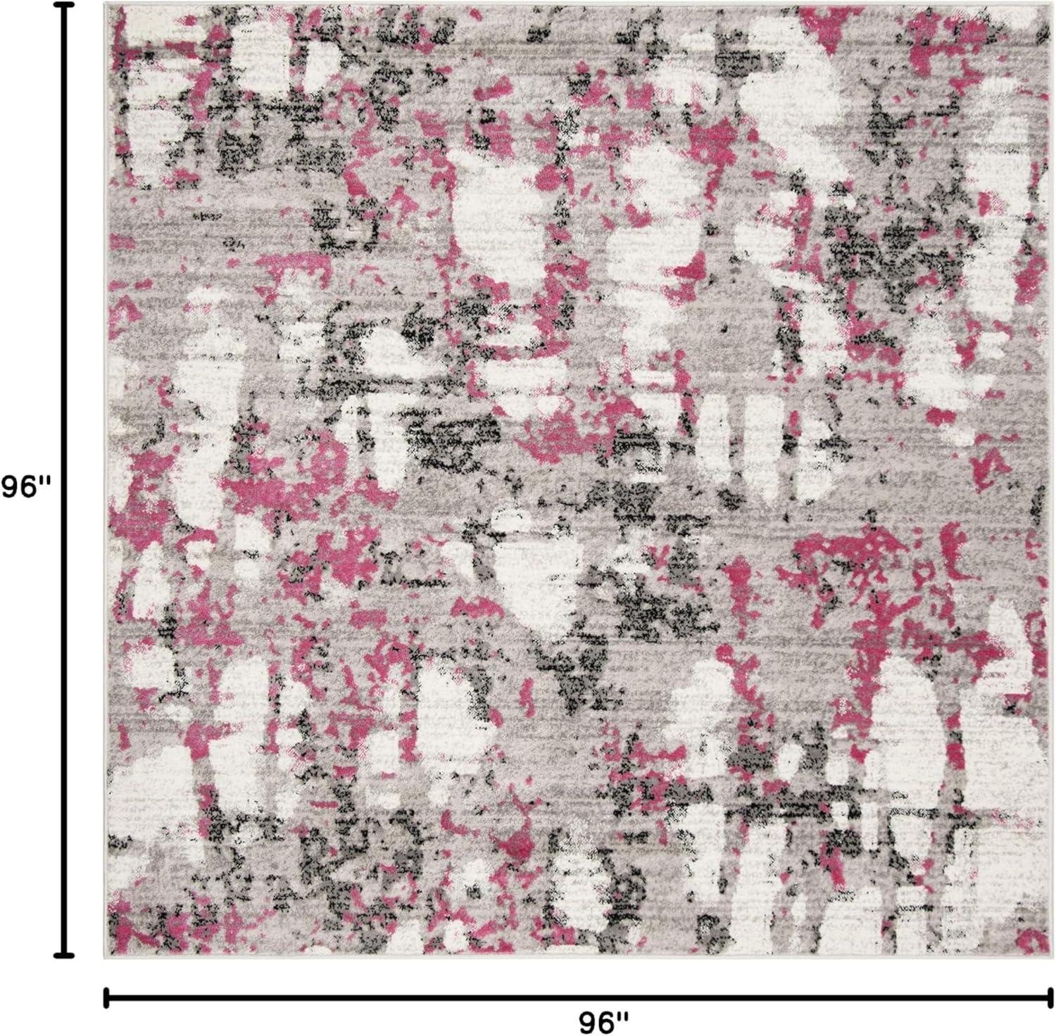 image:imageSAFAVIEH Area Rug 8x10 Skyler Collection Large Grey amp Purple Modern Abstract Design NonShedding amp Easy Cleaning Ideal for Living Room Bedroom Office Dining Space SKY193RGreyPink