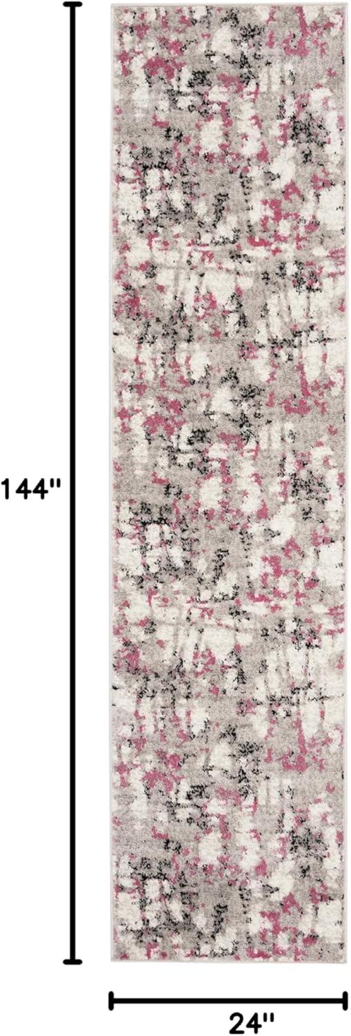 image:imageSAFAVIEH Area Rug 8x10 Skyler Collection Large Grey amp Purple Modern Abstract Design NonShedding amp Easy Cleaning Ideal for Living Room Bedroom Office Dining Space SKY193RGreyPink
