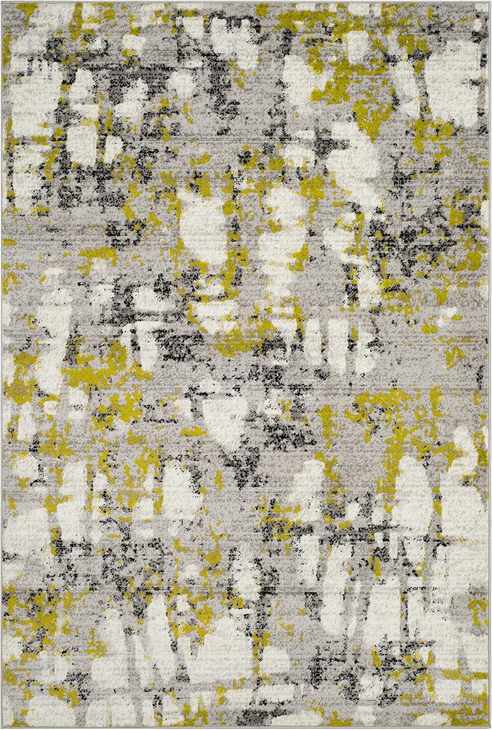 image:imageSAFAVIEH Area Rug 8x10 Skyler Collection Large Grey amp Purple Modern Abstract Design NonShedding amp Easy Cleaning Ideal for Living Room Bedroom Office Dining Space SKY193RGreyGreen