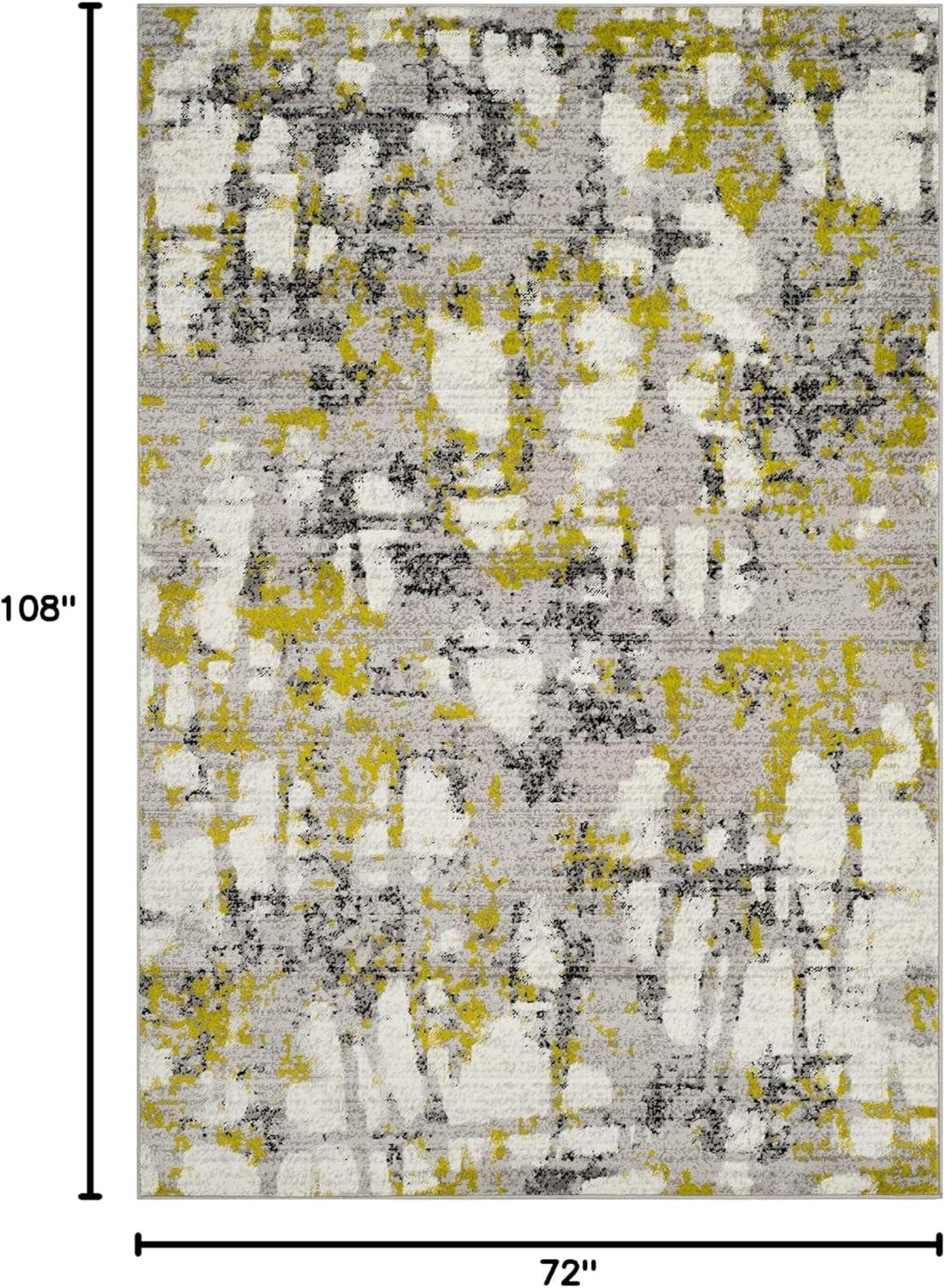 image:imageSAFAVIEH Area Rug 8x10 Skyler Collection Large Grey amp Purple Modern Abstract Design NonShedding amp Easy Cleaning Ideal for Living Room Bedroom Office Dining Space SKY193RGreyGreen