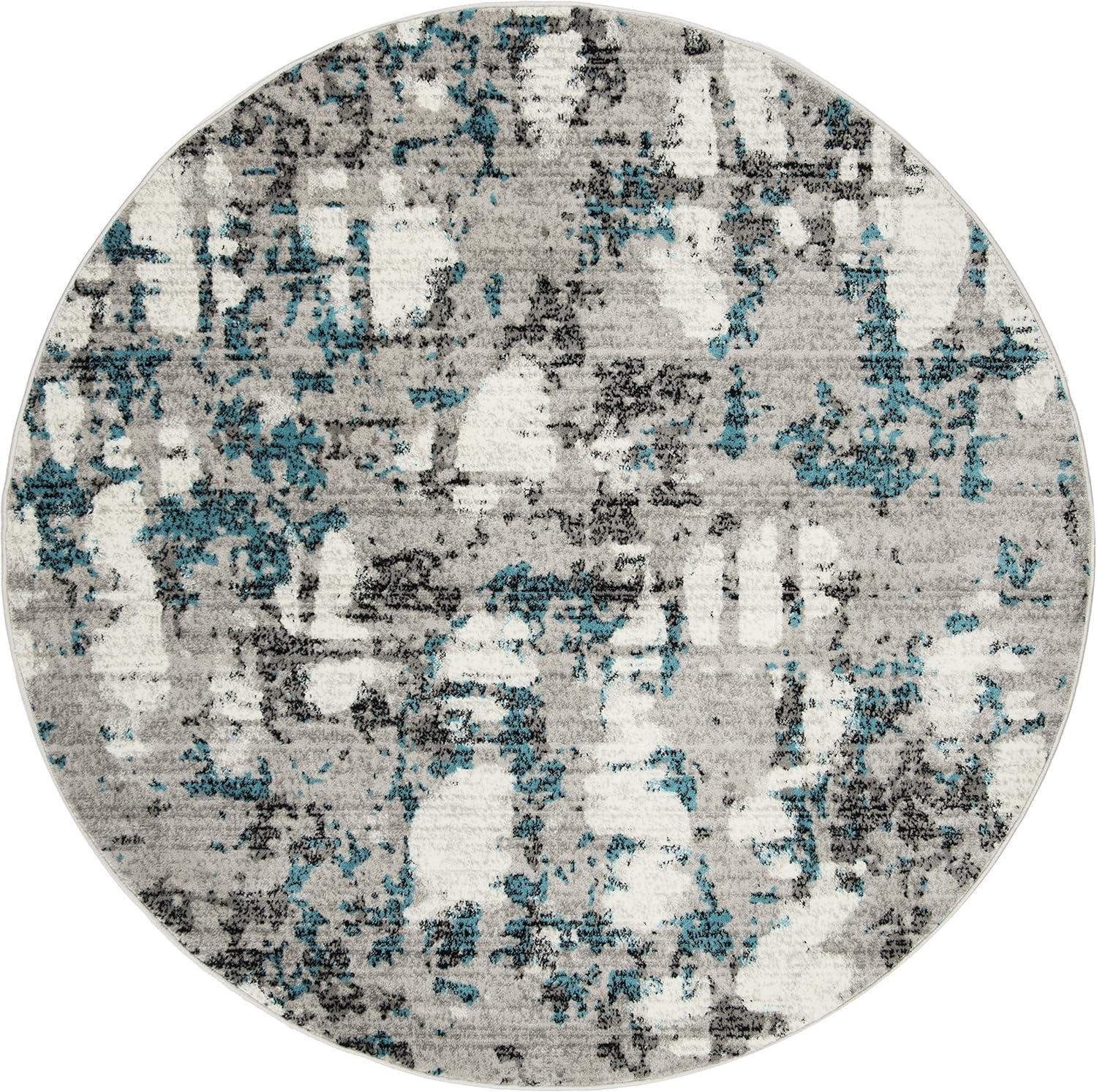 image:imageSAFAVIEH Area Rug 8x10 Skyler Collection Large Grey amp Purple Modern Abstract Design NonShedding amp Easy Cleaning Ideal for Living Room Bedroom Office Dining Space SKY193RGreyBlue