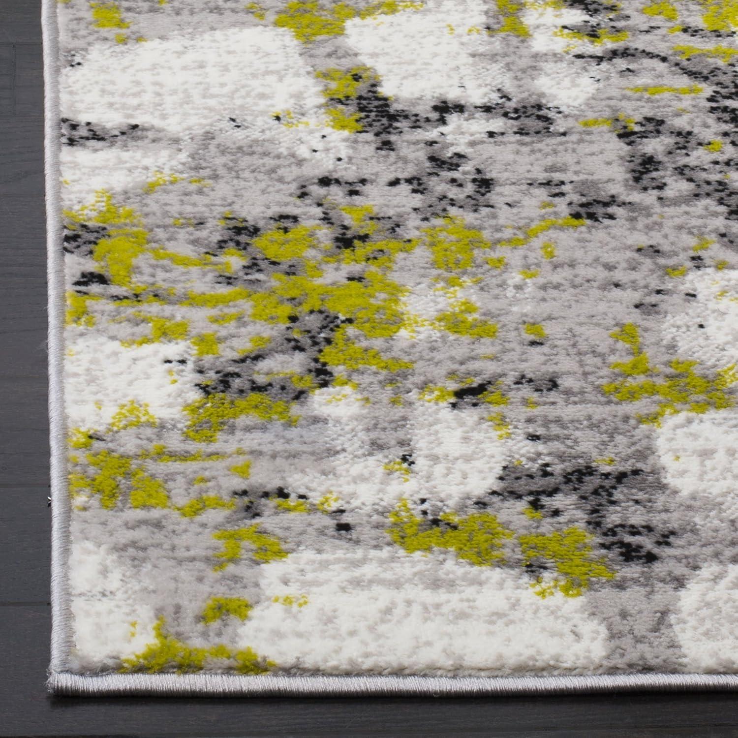 image:imageSAFAVIEH Area Rug 8x10 Skyler Collection Large Grey amp Purple Modern Abstract Design NonShedding amp Easy Cleaning Ideal for Living Room Bedroom Office Dining Space SKY193RGreyGreen