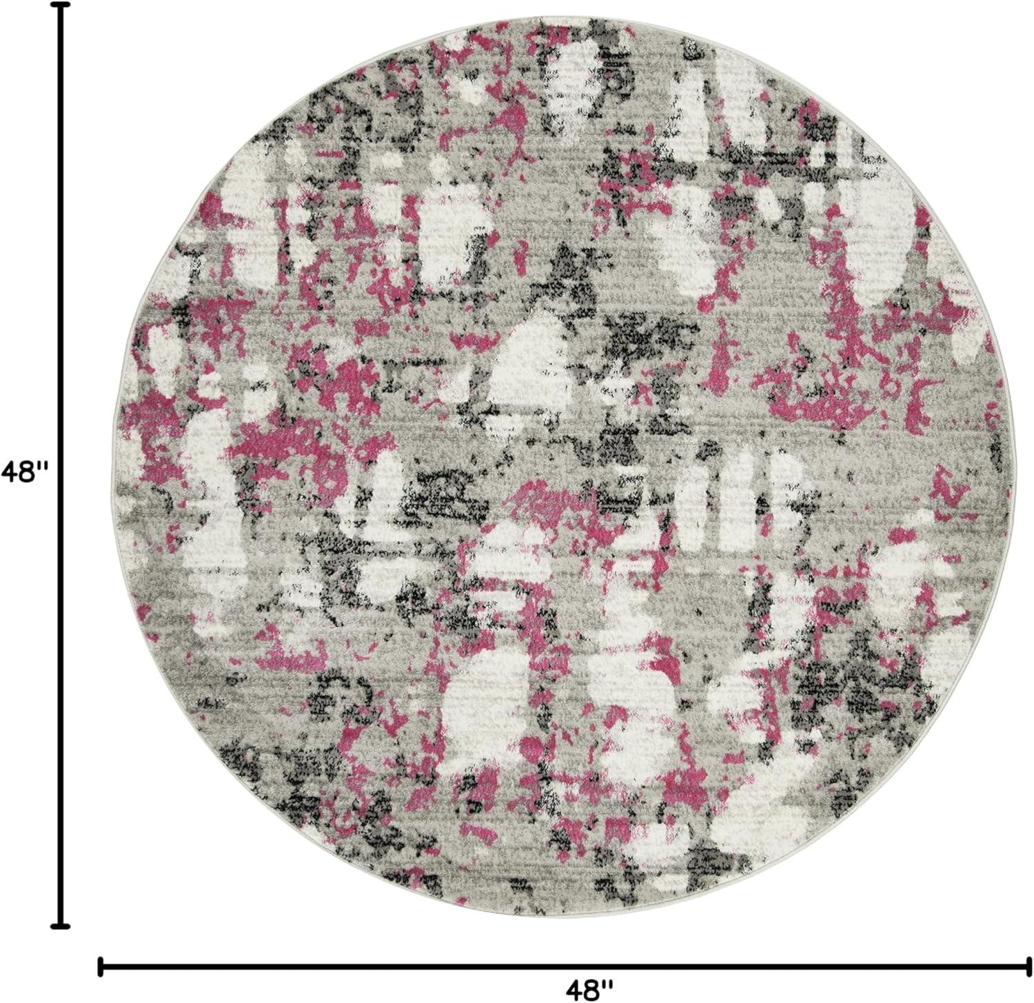 image:imageSAFAVIEH Area Rug 8x10 Skyler Collection Large Grey amp Purple Modern Abstract Design NonShedding amp Easy Cleaning Ideal for Living Room Bedroom Office Dining Space SKY193RGreyPink