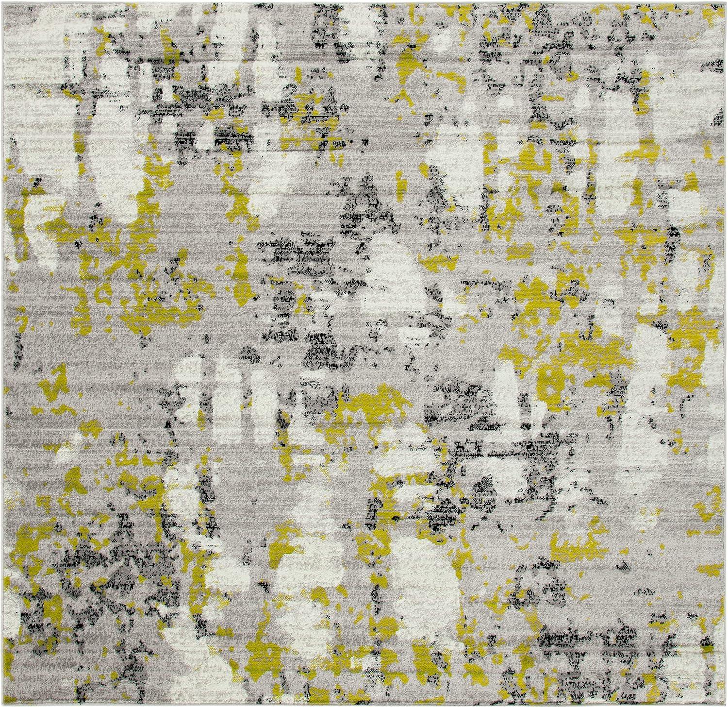 image:imageSAFAVIEH Area Rug 8x10 Skyler Collection Large Grey amp Purple Modern Abstract Design NonShedding amp Easy Cleaning Ideal for Living Room Bedroom Office Dining Space SKY193RGreyGreen