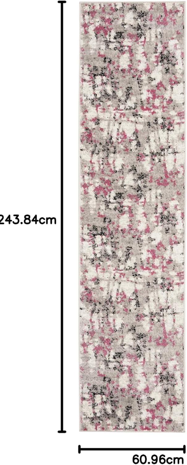 image:imageSAFAVIEH Area Rug 8x10 Skyler Collection Large Grey amp Purple Modern Abstract Design NonShedding amp Easy Cleaning Ideal for Living Room Bedroom Office Dining Space SKY193RGreyPink