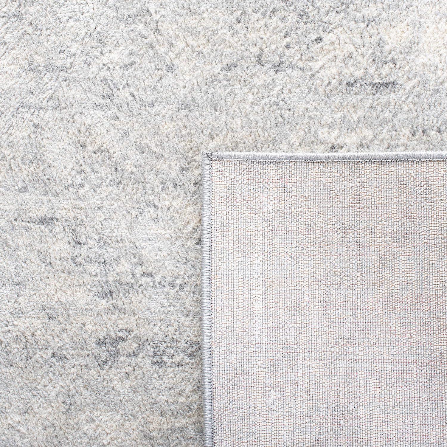 image:imageSAFAVIEH Brentwood Collection Area Rug 9 x 12 Grey amp Ivory Modern Abstract Design NonShedding amp Easy Care Ideal for High Traffic Areas in Living Room Bedroom BNT822HIvoryGrey