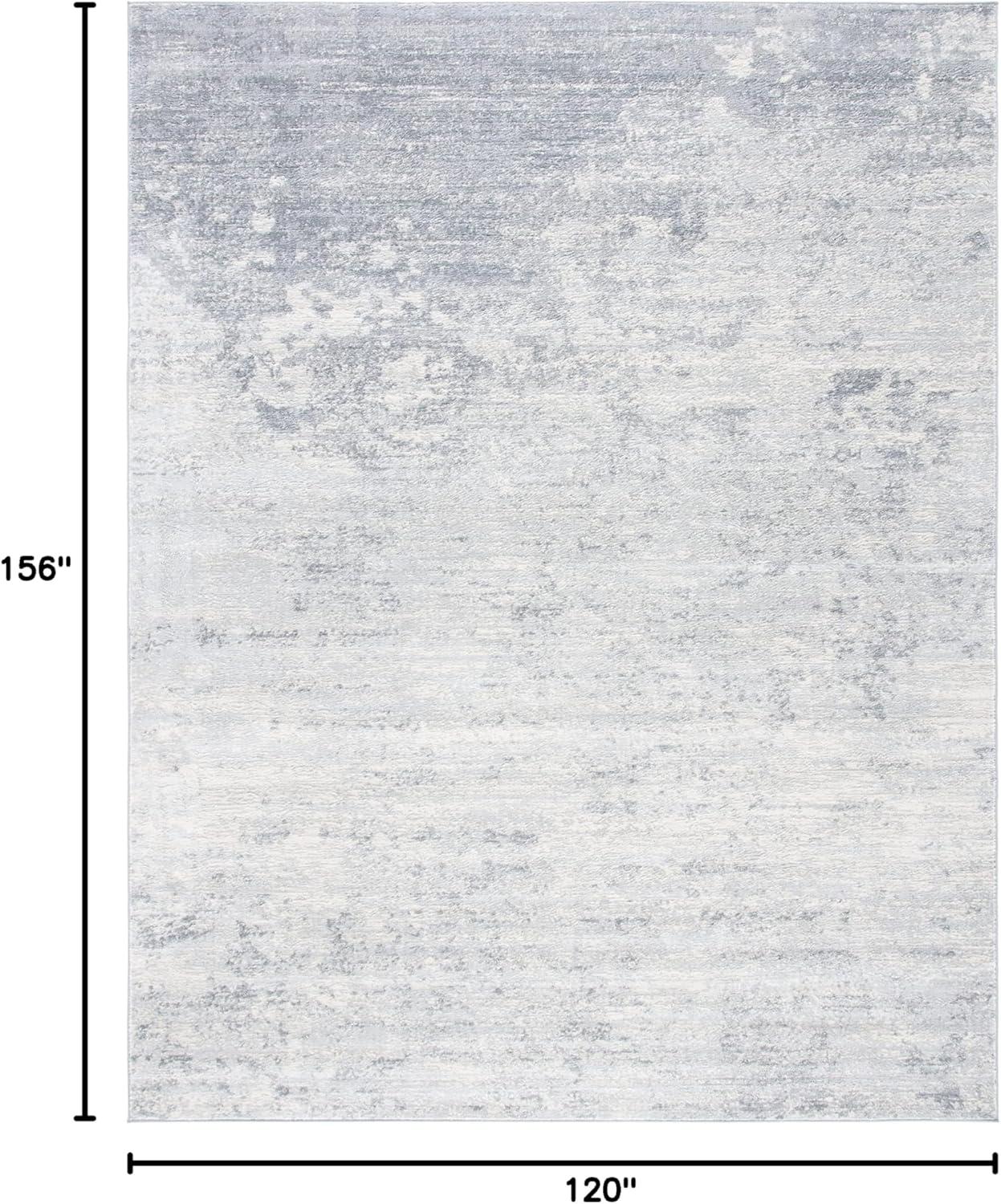 image:imageSAFAVIEH Brentwood Collection Area Rug 9 x 12 Grey amp Ivory Modern Abstract Design NonShedding amp Easy Care Ideal for High Traffic Areas in Living Room Bedroom BNT822HIvoryGrey