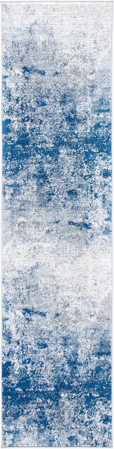 image:imageSAFAVIEH Brentwood Collection Area Rug 9 x 12 Grey amp Ivory Modern Abstract Design NonShedding amp Easy Care Ideal for High Traffic Areas in Living Room Bedroom BNT822HGreyNavy