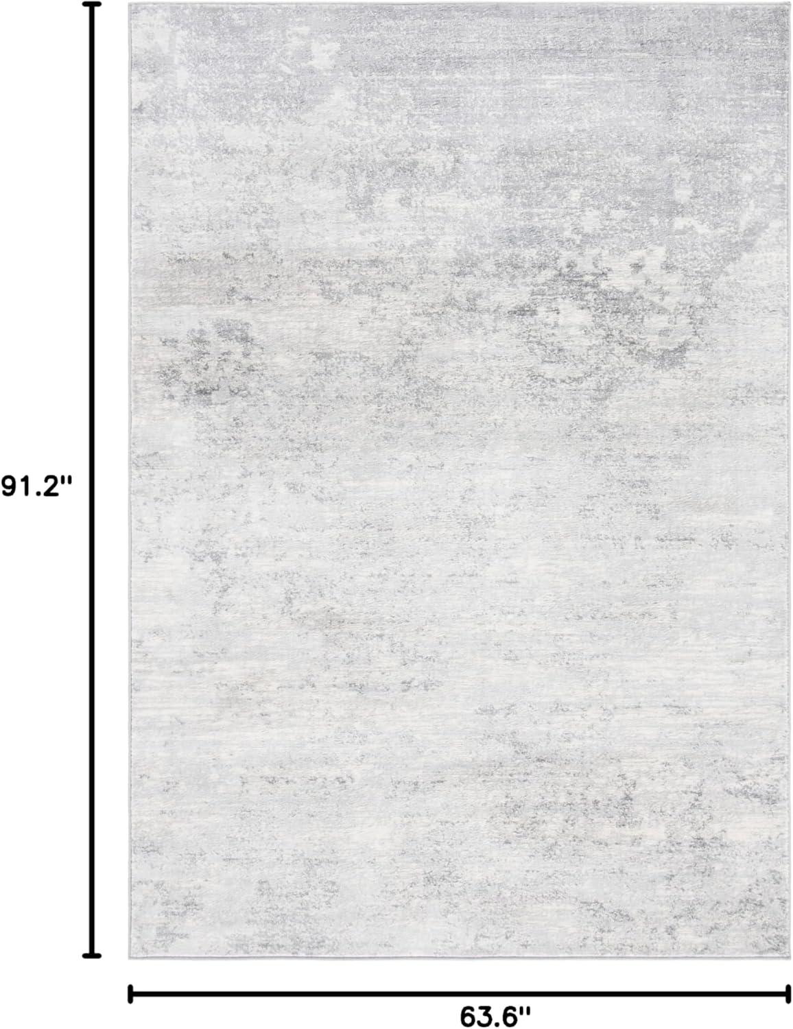 image:imageSAFAVIEH Brentwood Collection Area Rug 9 x 12 Grey amp Ivory Modern Abstract Design NonShedding amp Easy Care Ideal for High Traffic Areas in Living Room Bedroom BNT822HIvoryGrey
