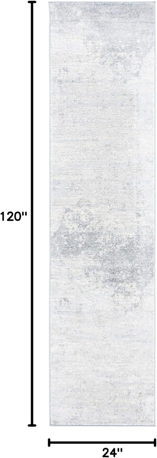 image:imageSAFAVIEH Brentwood Collection Area Rug 9 x 12 Grey amp Ivory Modern Abstract Design NonShedding amp Easy Care Ideal for High Traffic Areas in Living Room Bedroom BNT822HIvoryGrey