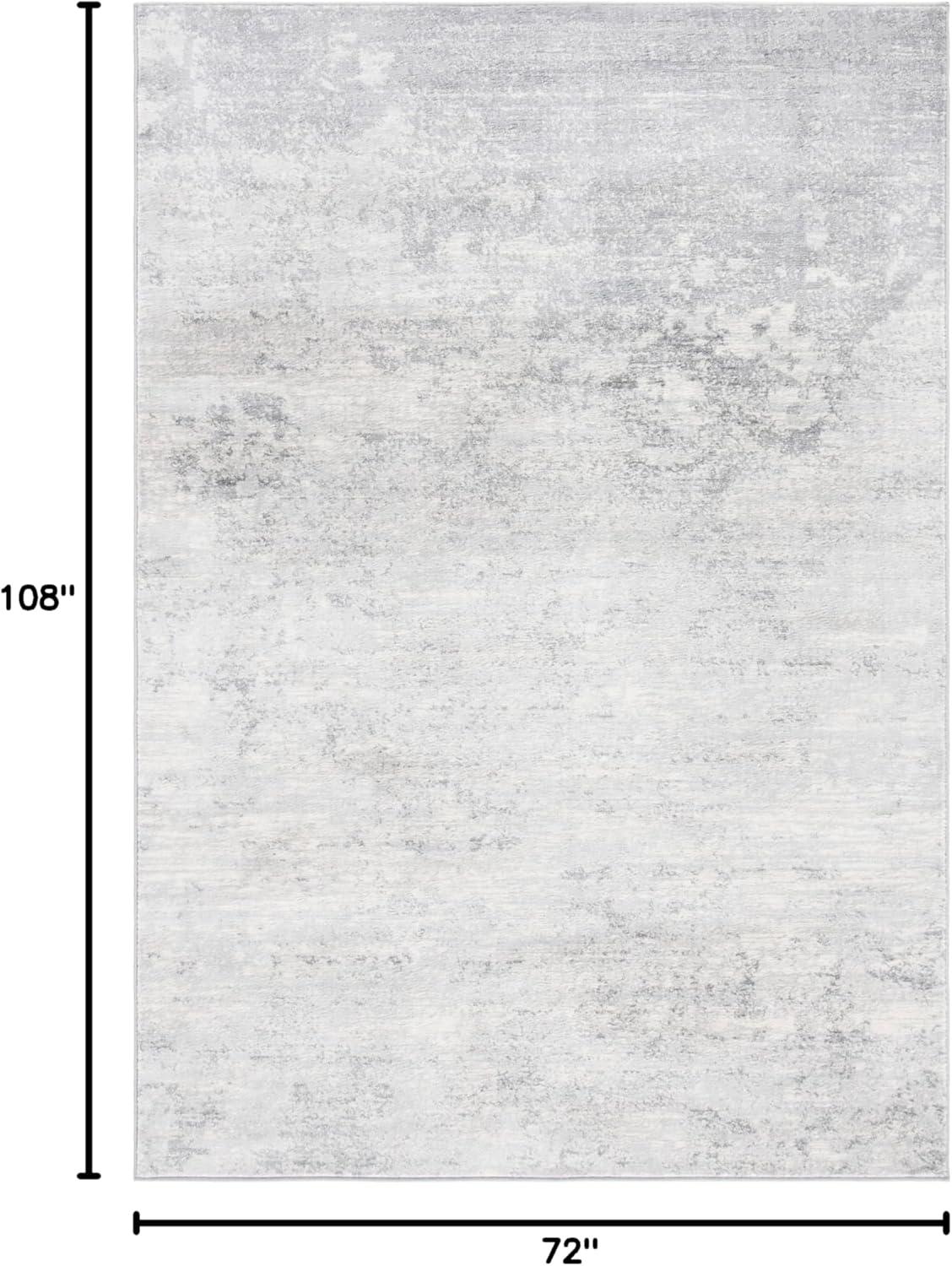 image:imageSAFAVIEH Brentwood Collection Area Rug 9 x 12 Grey amp Ivory Modern Abstract Design NonShedding amp Easy Care Ideal for High Traffic Areas in Living Room Bedroom BNT822HIvoryGrey