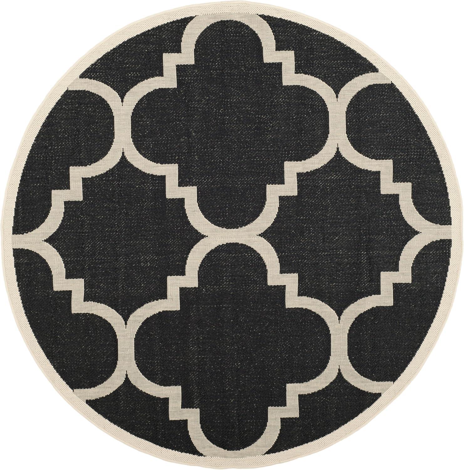 image:imageSAFAVIEH Courtyard Collection 8 x 11 BlueBeige CY6243 Moroccan Trellis Indoor Outdoor Waterproof EasyCleaning Patio Backyard Mudroom AreaRugBlackBeige