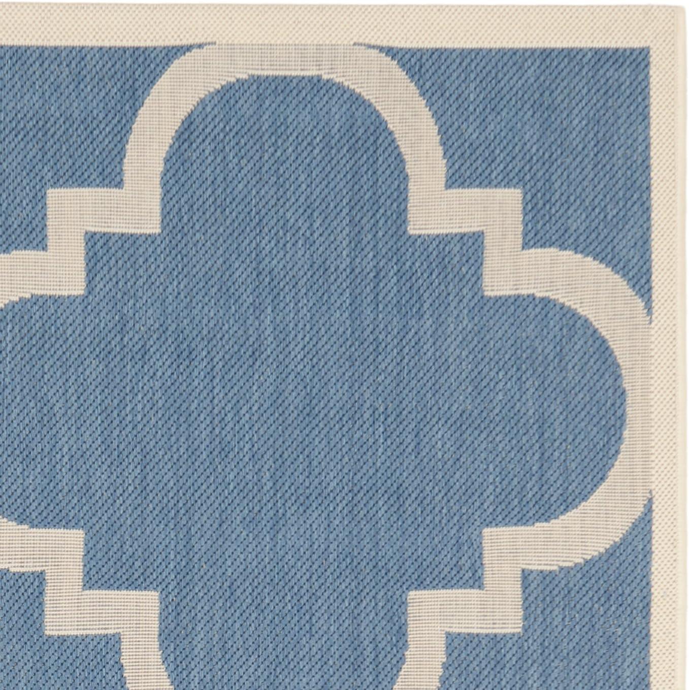 image:imageSAFAVIEH Courtyard Collection 8 x 11 BlueBeige CY6243 Moroccan Trellis Indoor Outdoor Waterproof EasyCleaning Patio Backyard Mudroom AreaRugBlueBeige