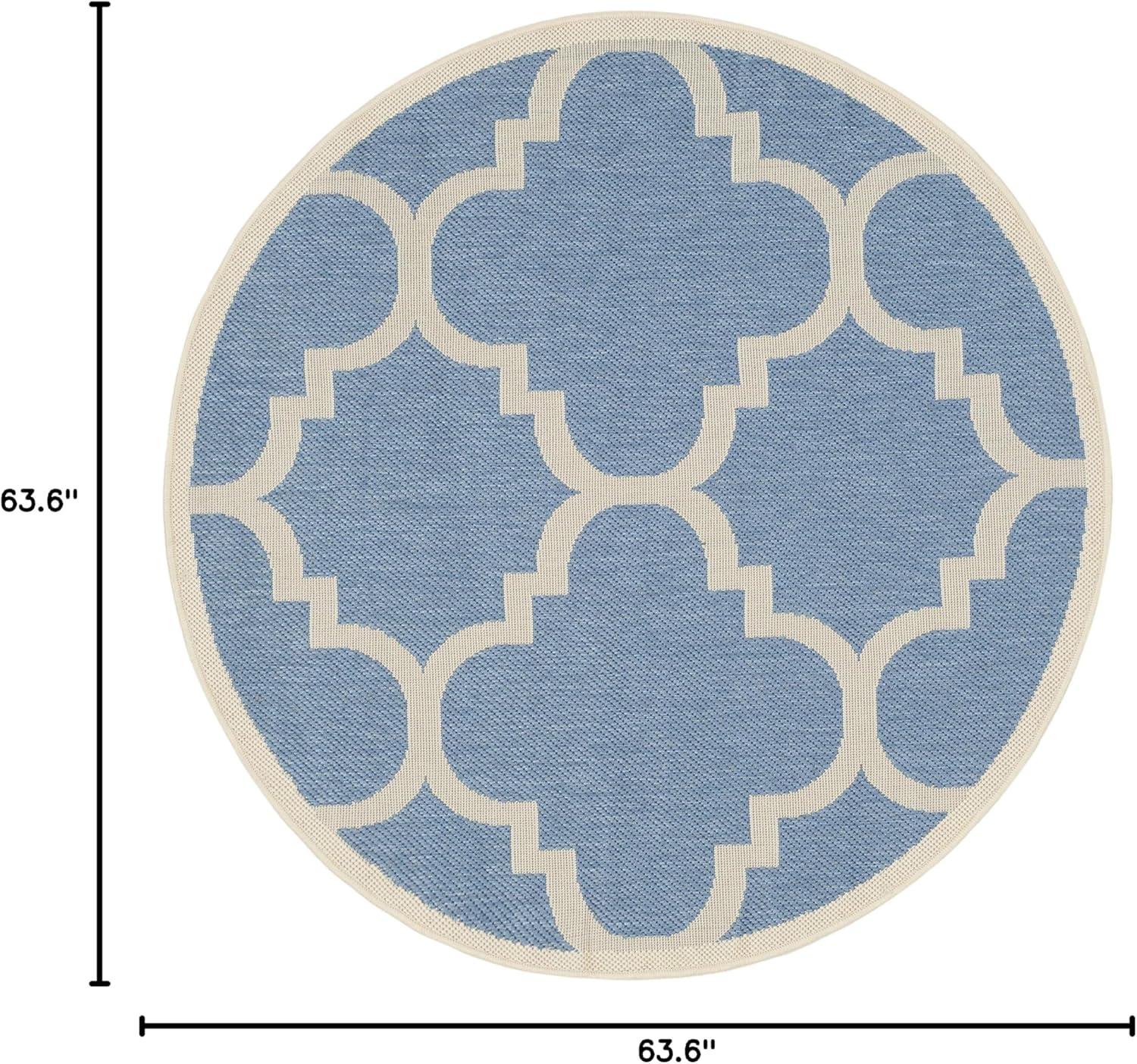 image:imageSAFAVIEH Courtyard Collection 8 x 11 BlueBeige CY6243 Moroccan Trellis Indoor Outdoor Waterproof EasyCleaning Patio Backyard Mudroom AreaRugBlueBeige